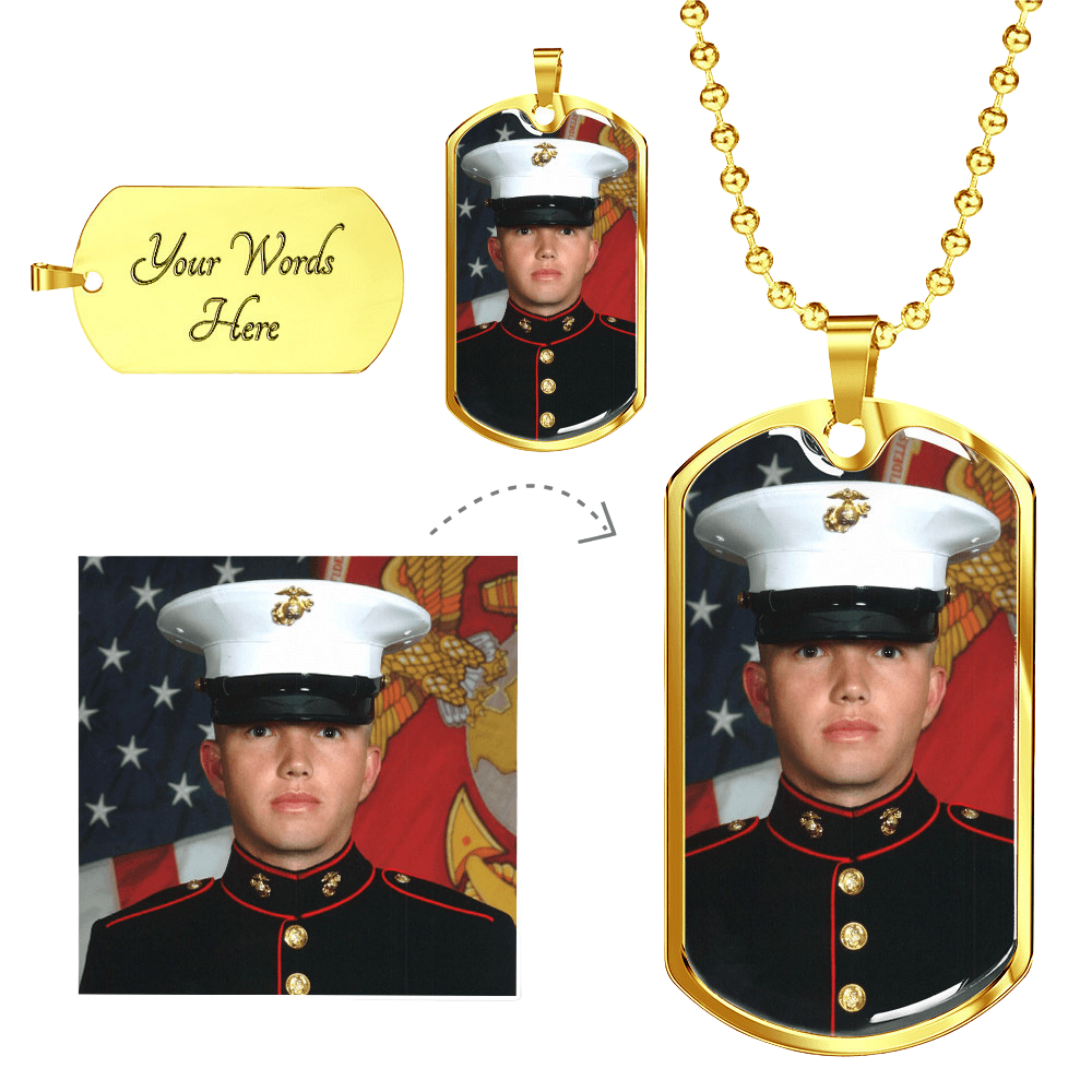 Buyer Upload Dog Tag Necklaces