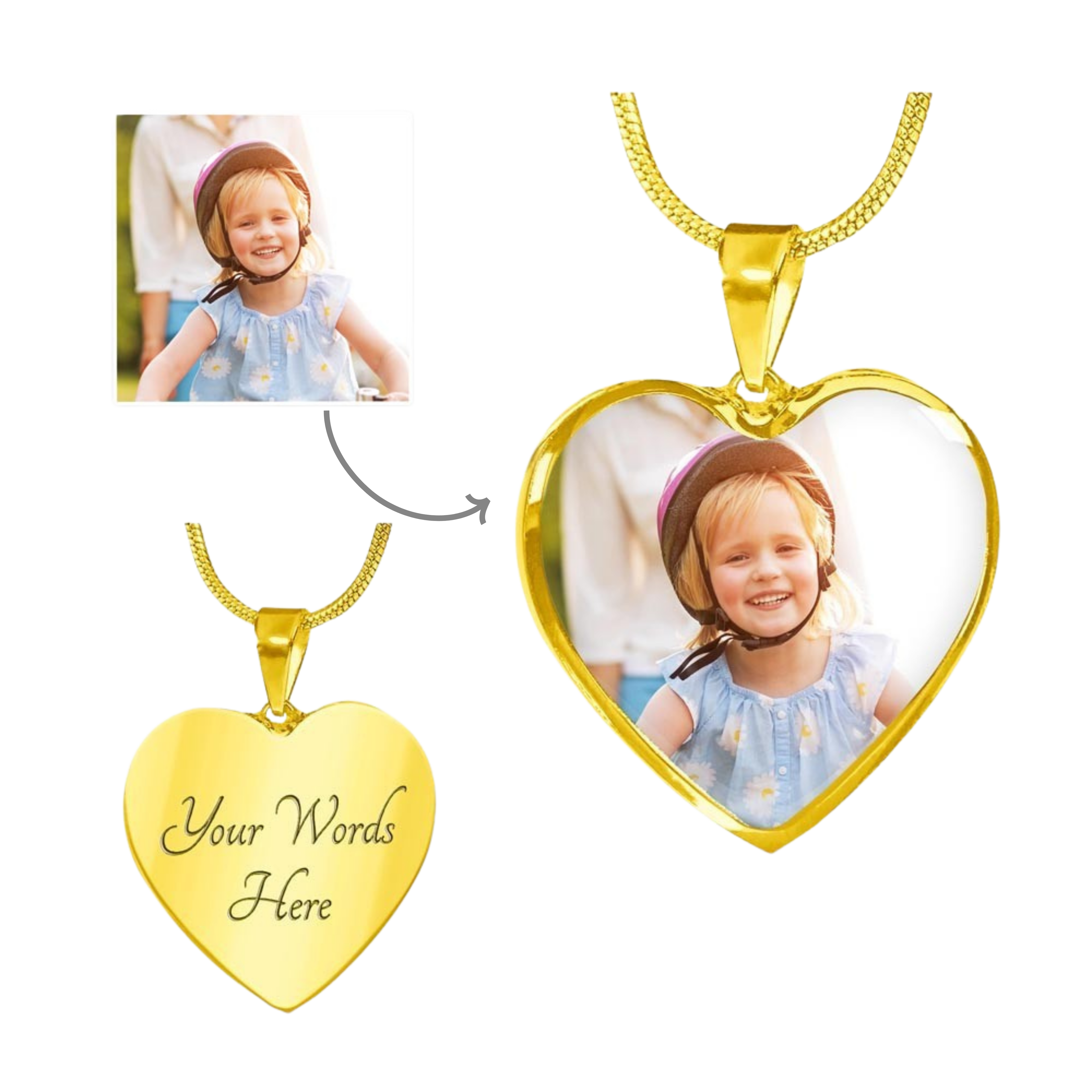 Buyer Upload Heart Necklaces