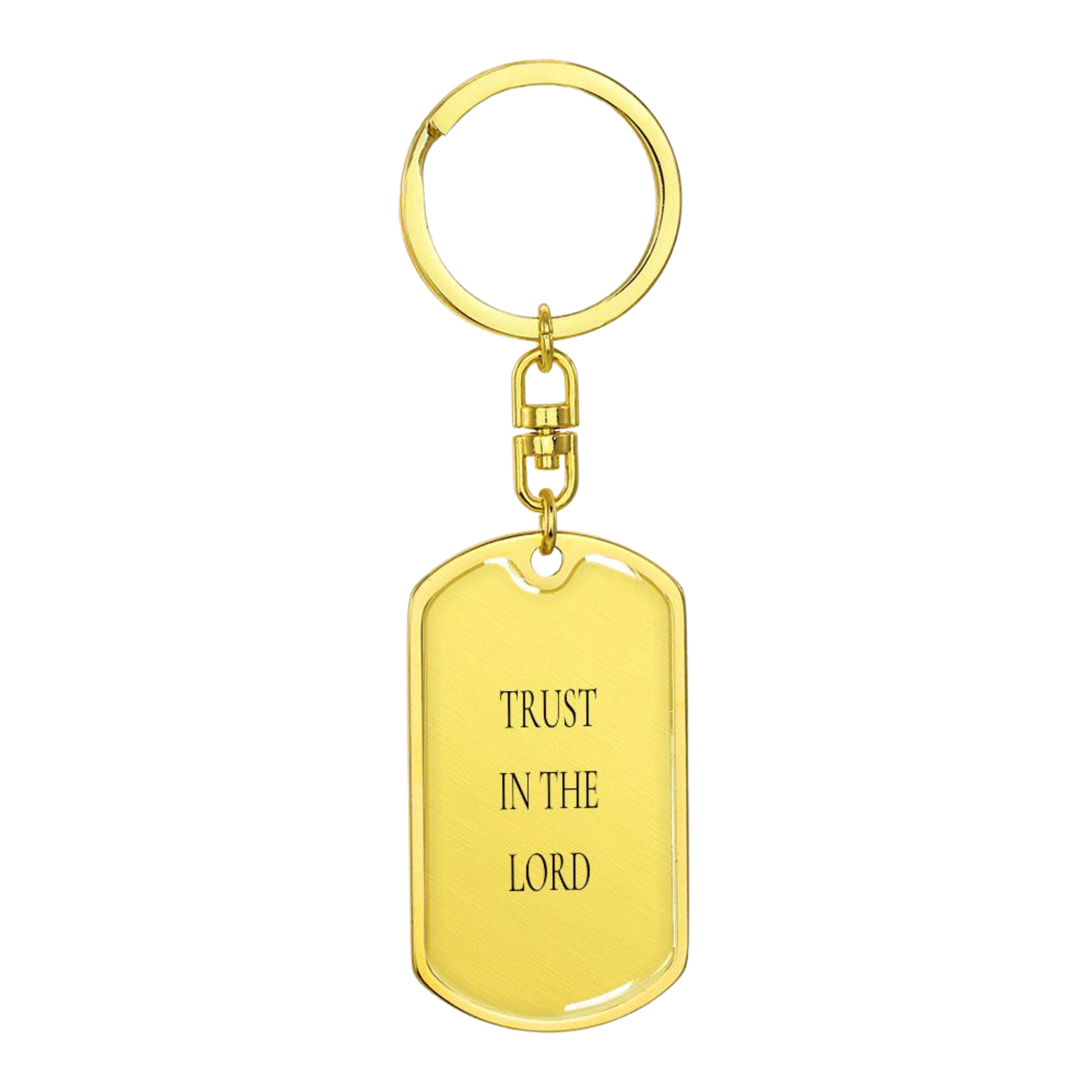 Christian Dog Tag Keychain
