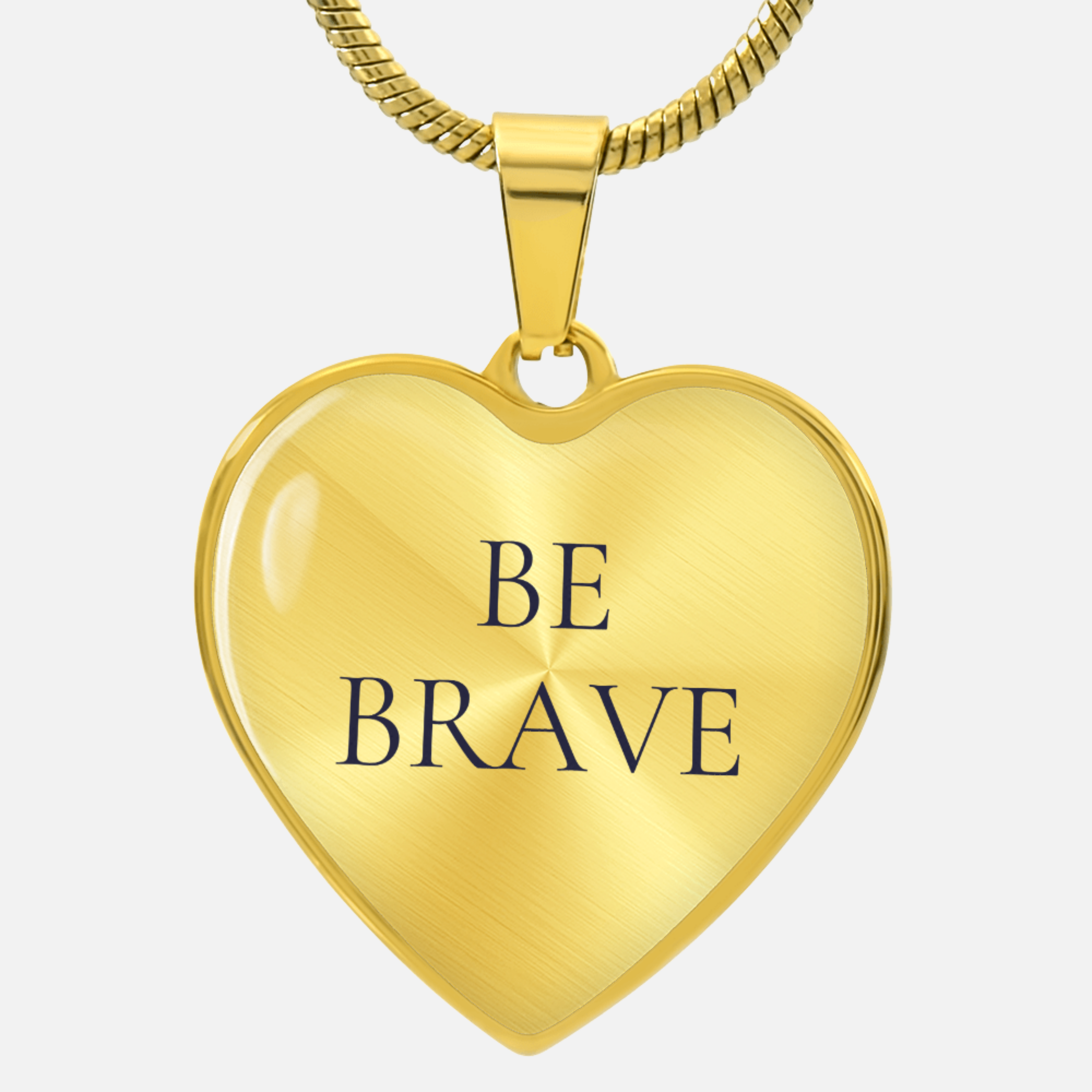 Be Brave Luxury Heart Necklace