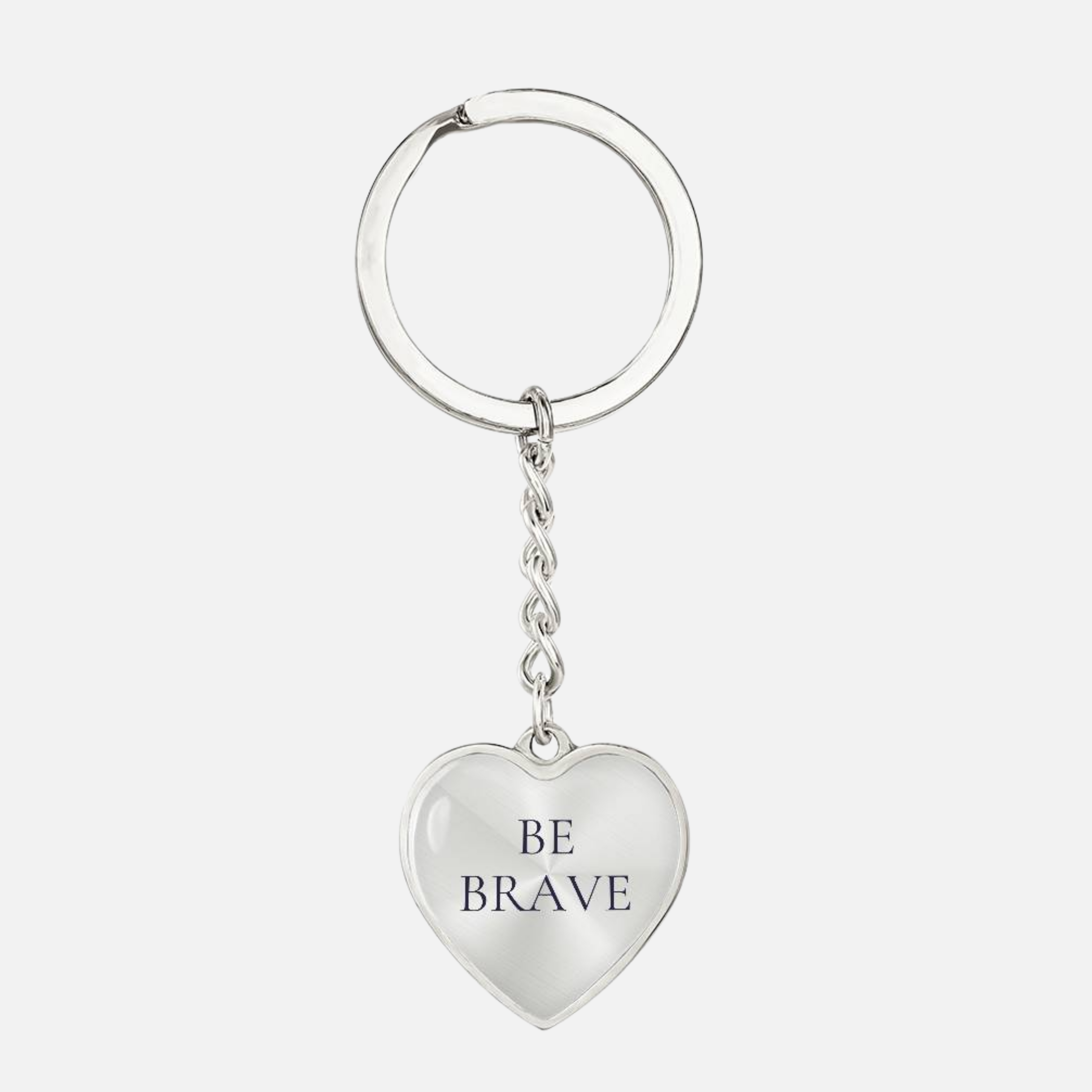 Be Brave Heart Luxury Keychain