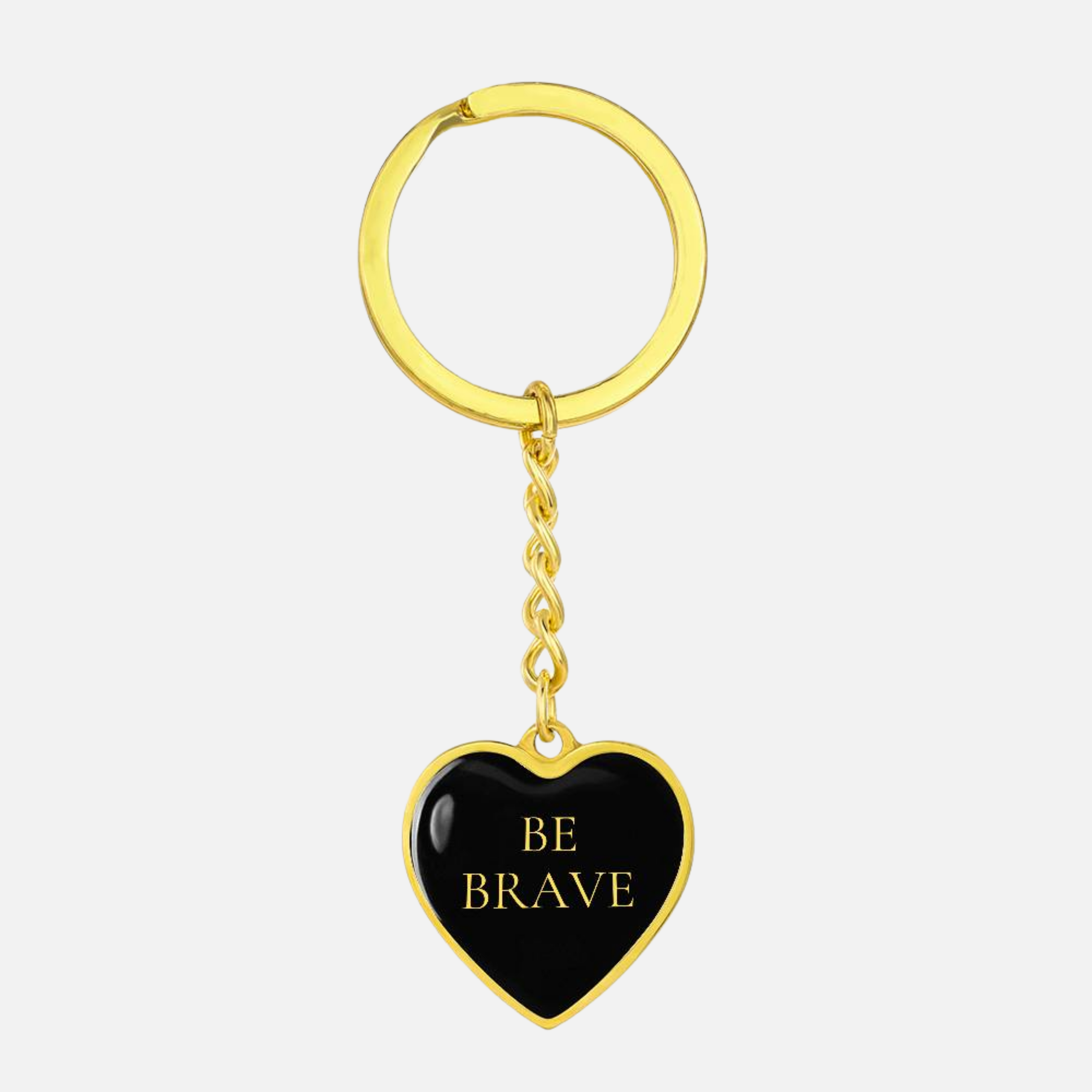 Be Brave Heart Luxury Keychain