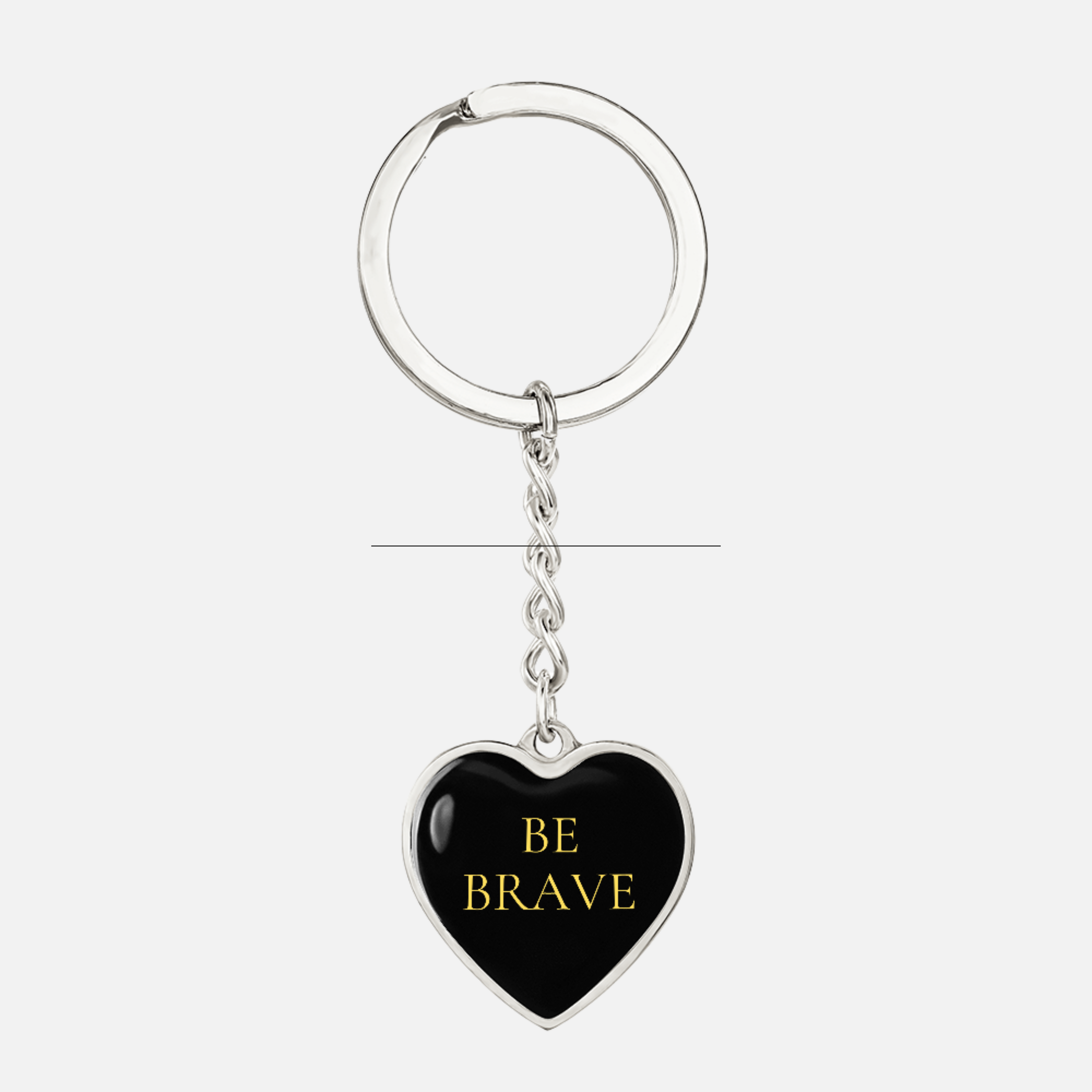 Be Brave Heart Luxury Keychain