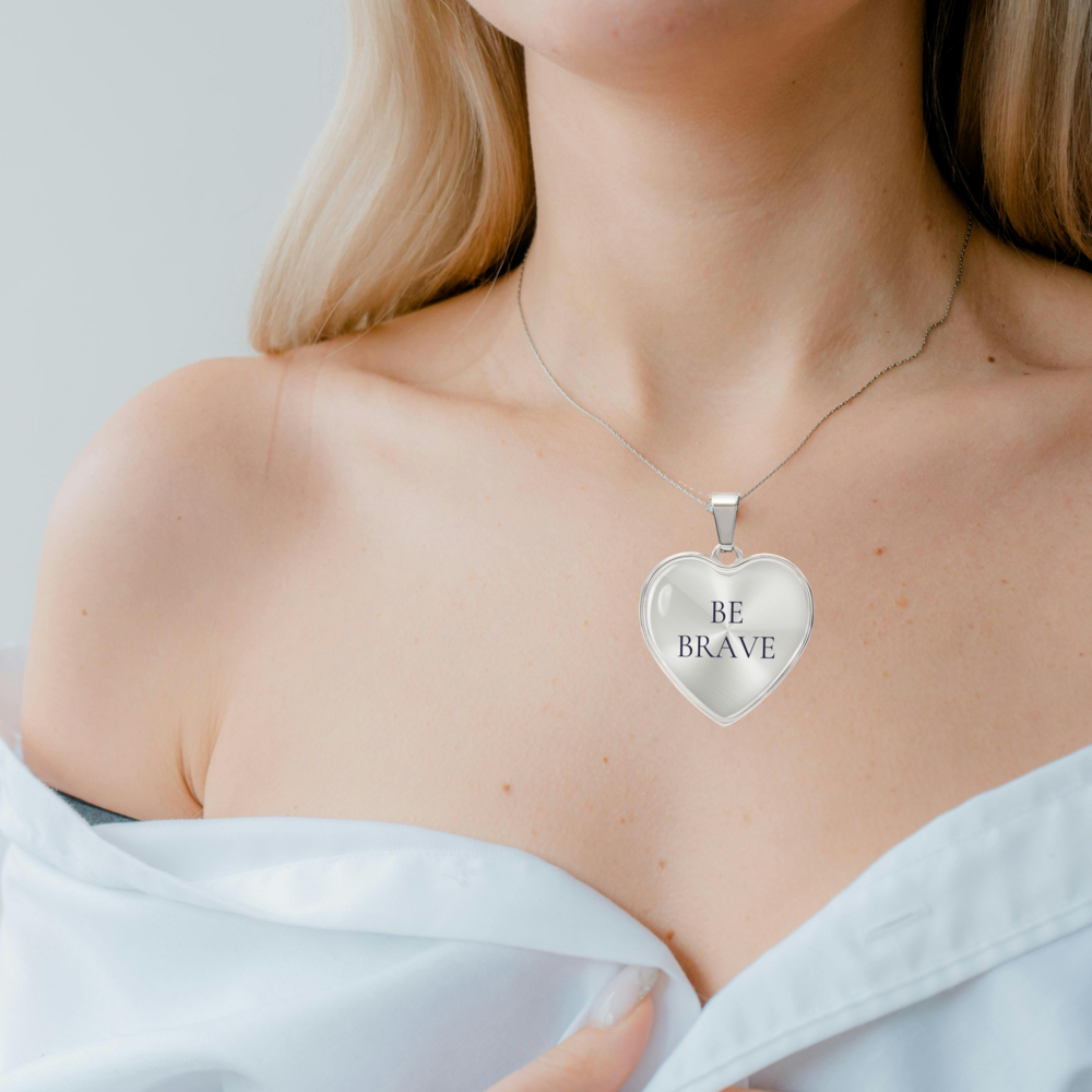 Be Brave Luxury Heart Necklace