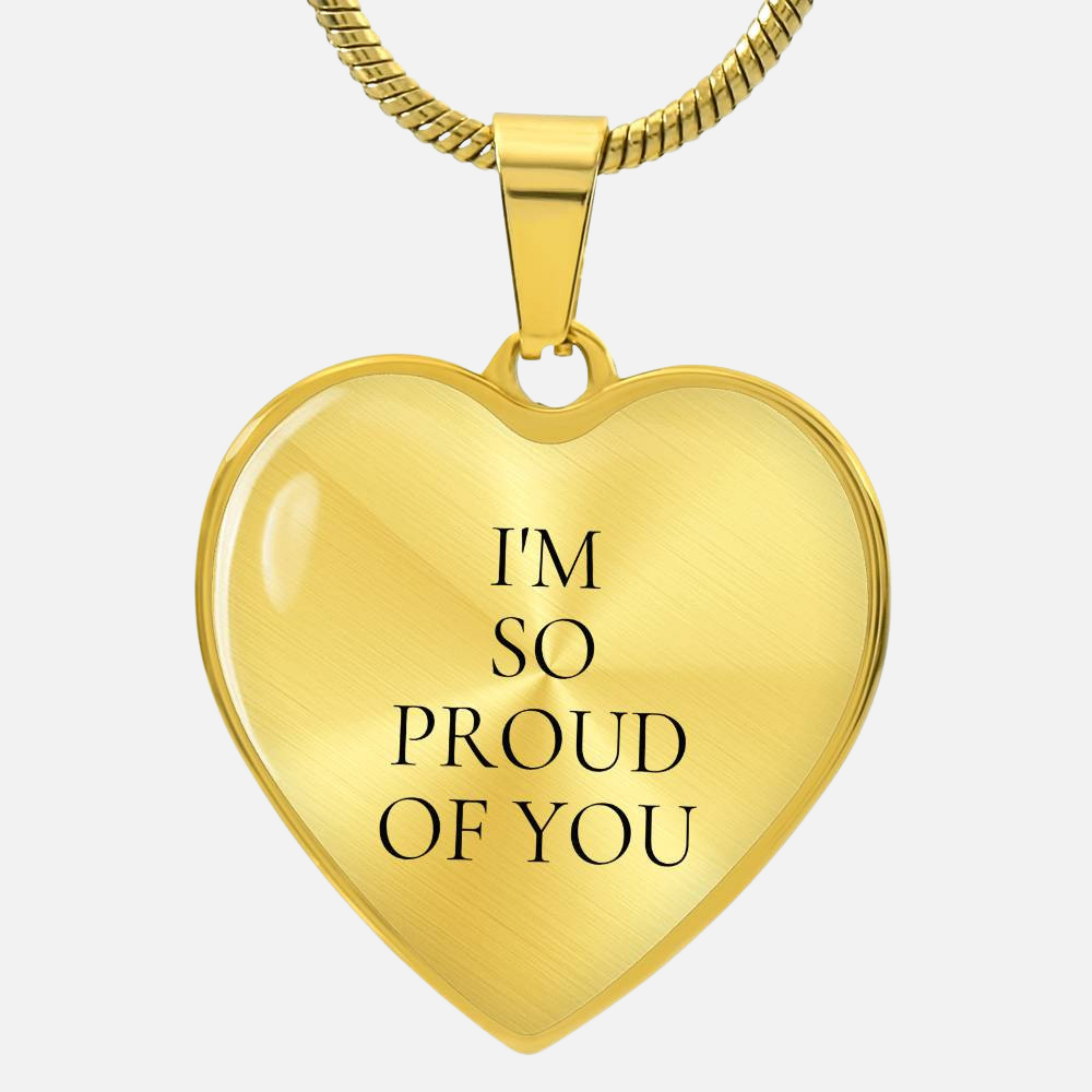 I’m So Proud of You Luxury Heart Necklace