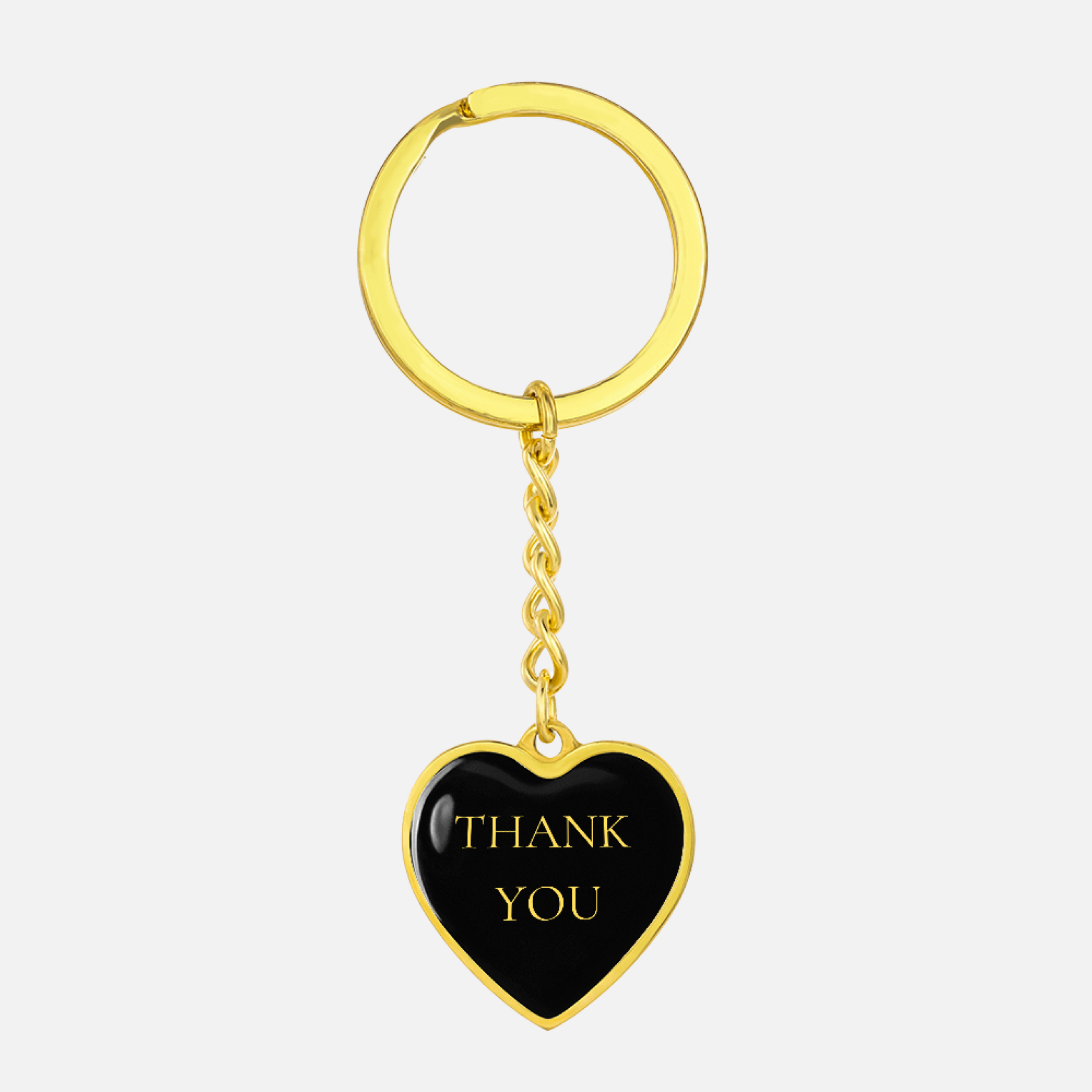 Thank You Heart Keychain