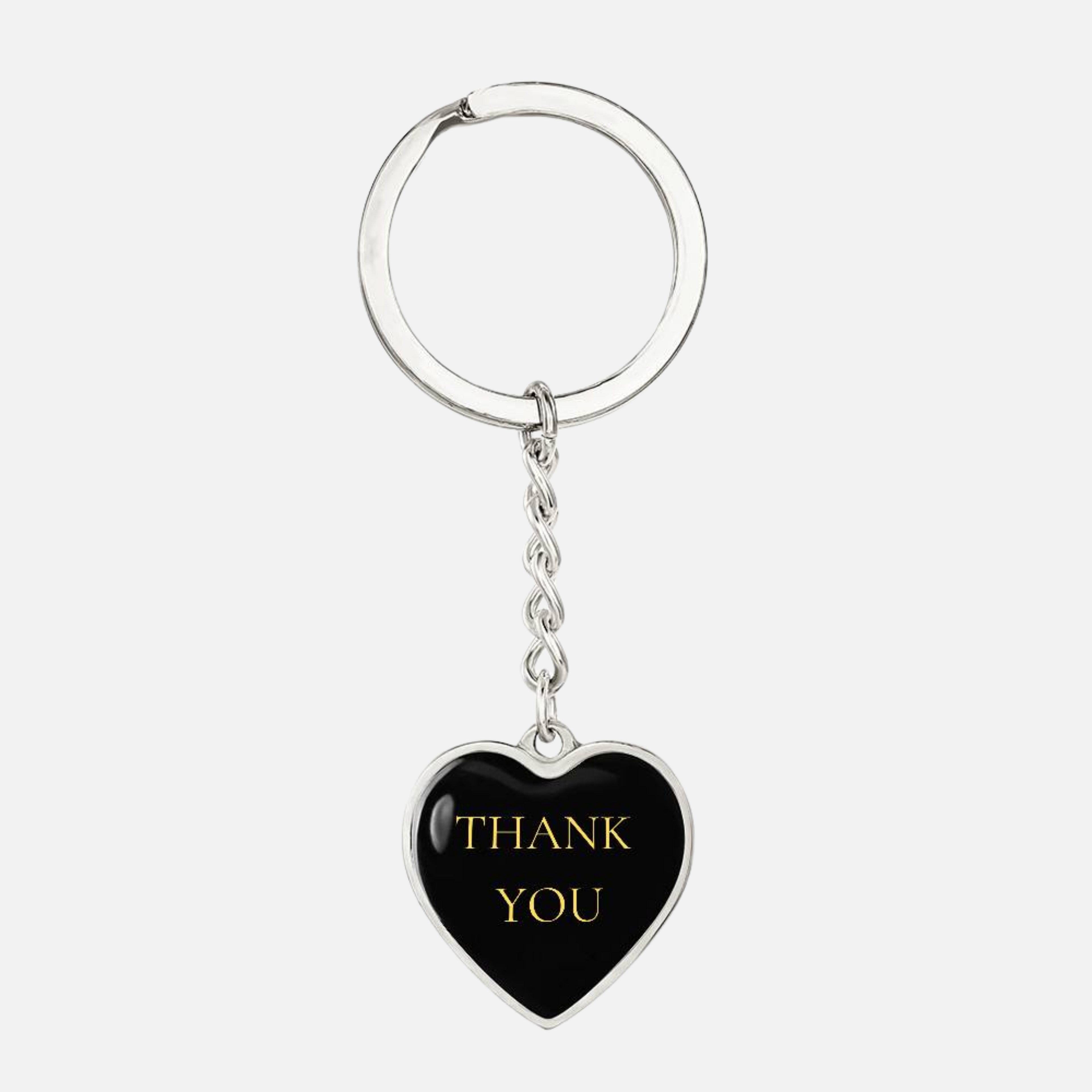 Thank You Heart Keychain