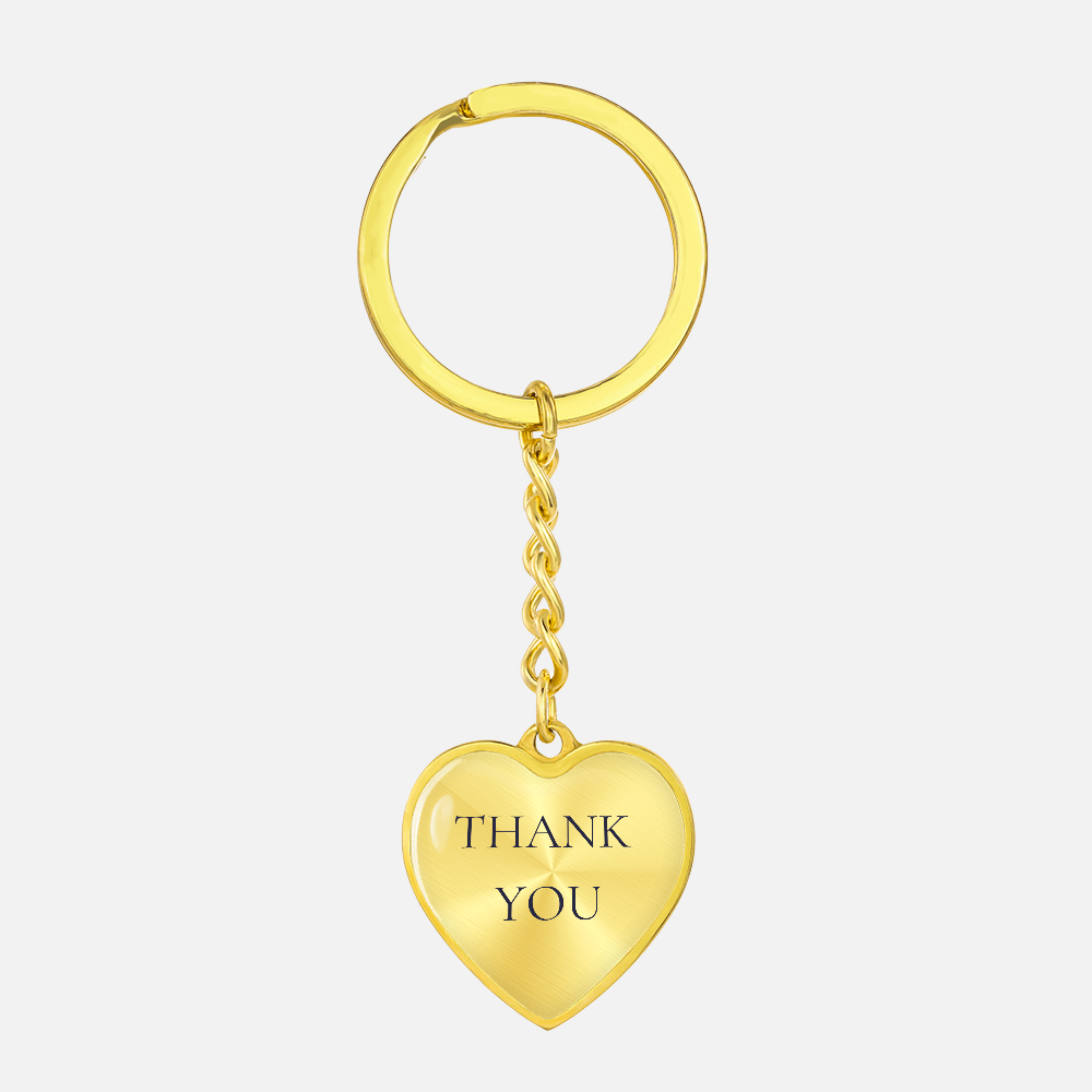 Thank You Heart Keychain