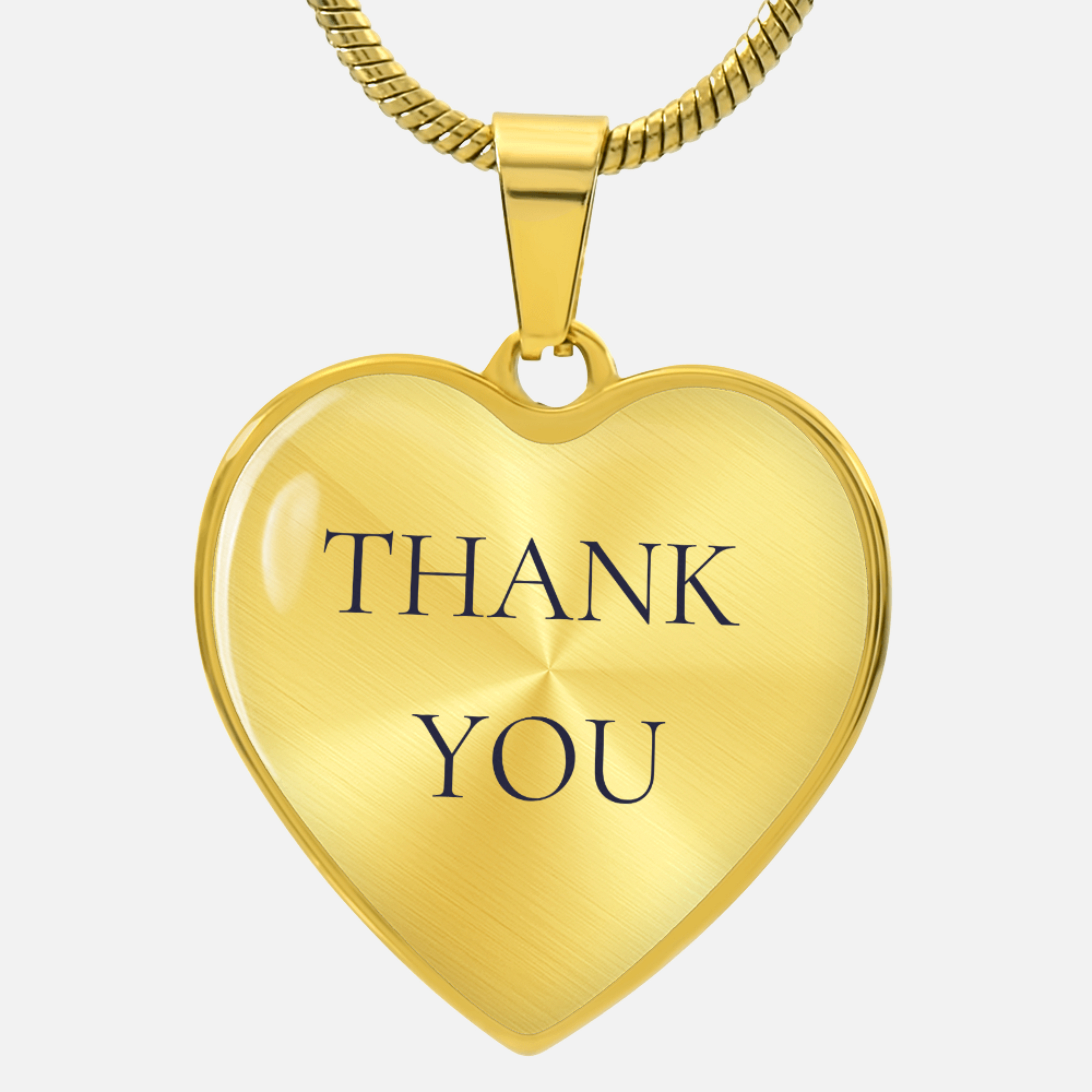 Thank You Luxury Heart Necklace