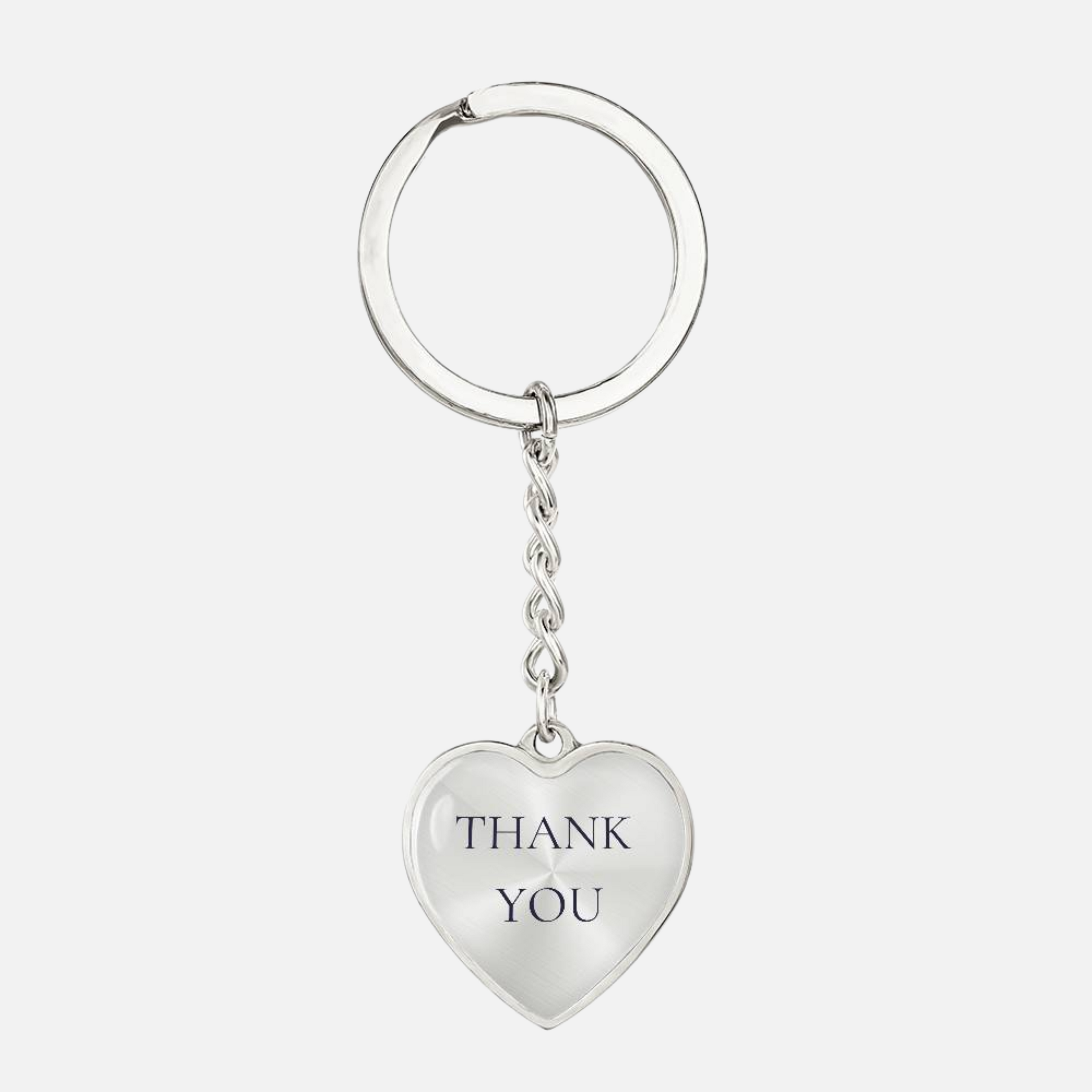 Thank You Heart Keychain