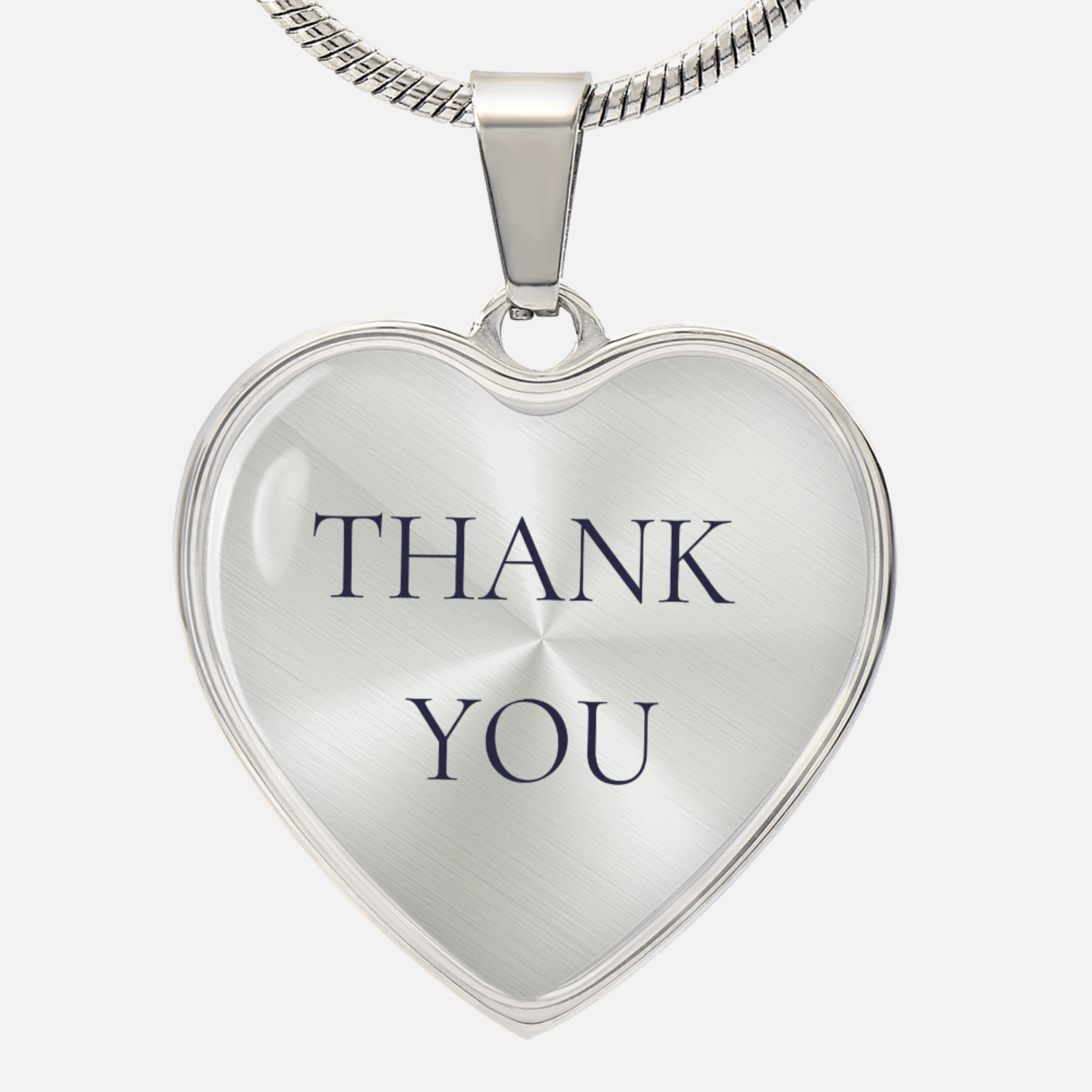 Thank You Luxury Heart Necklace