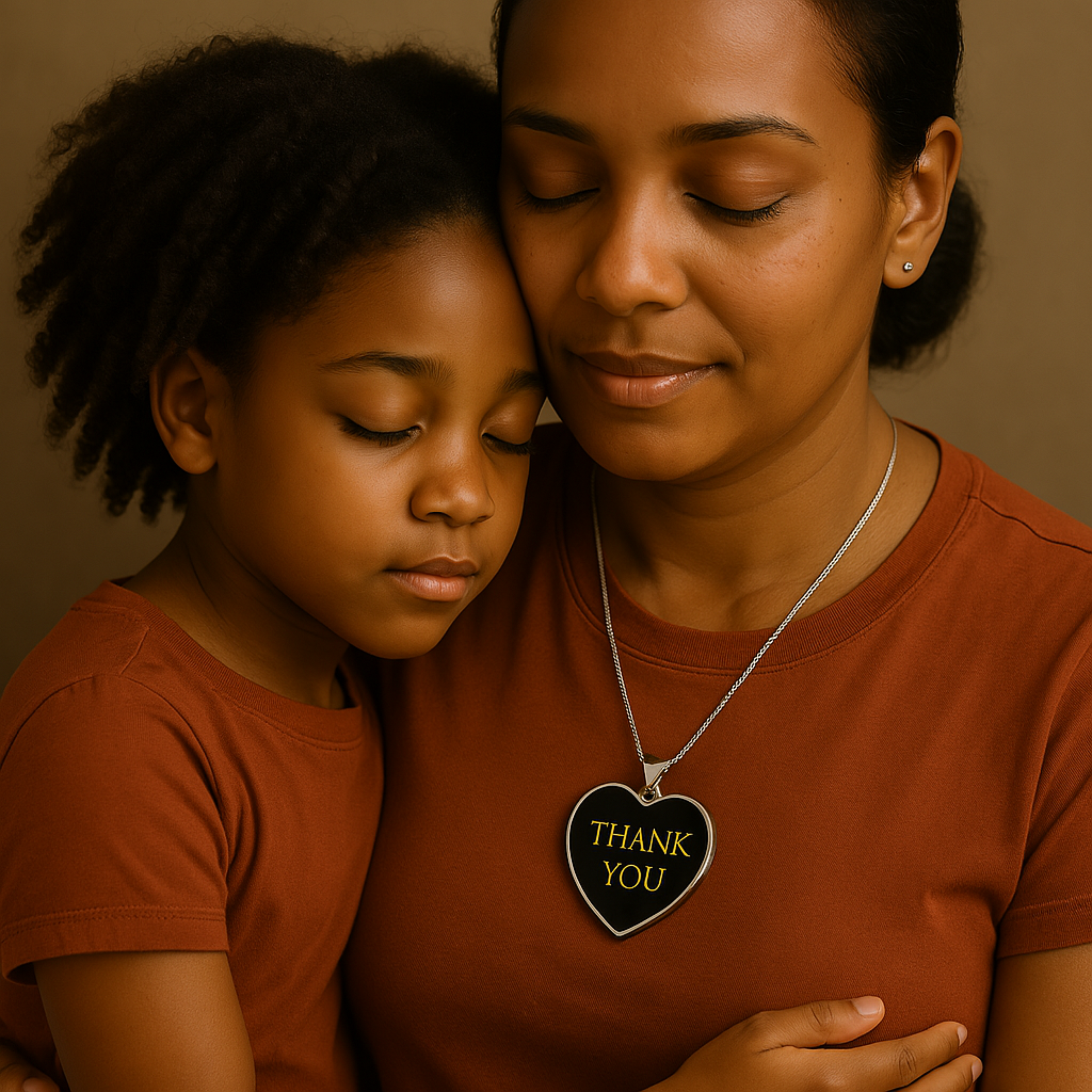 Thank You Luxury Heart Necklace