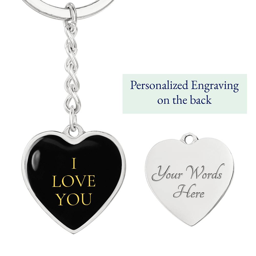 I Love You Luxury Keychain