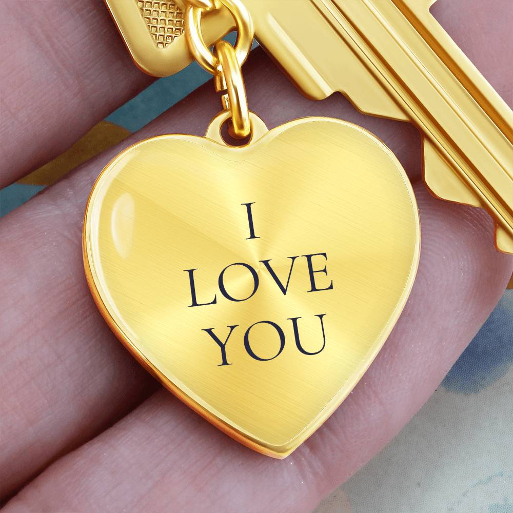 I Love You Luxury Keychain