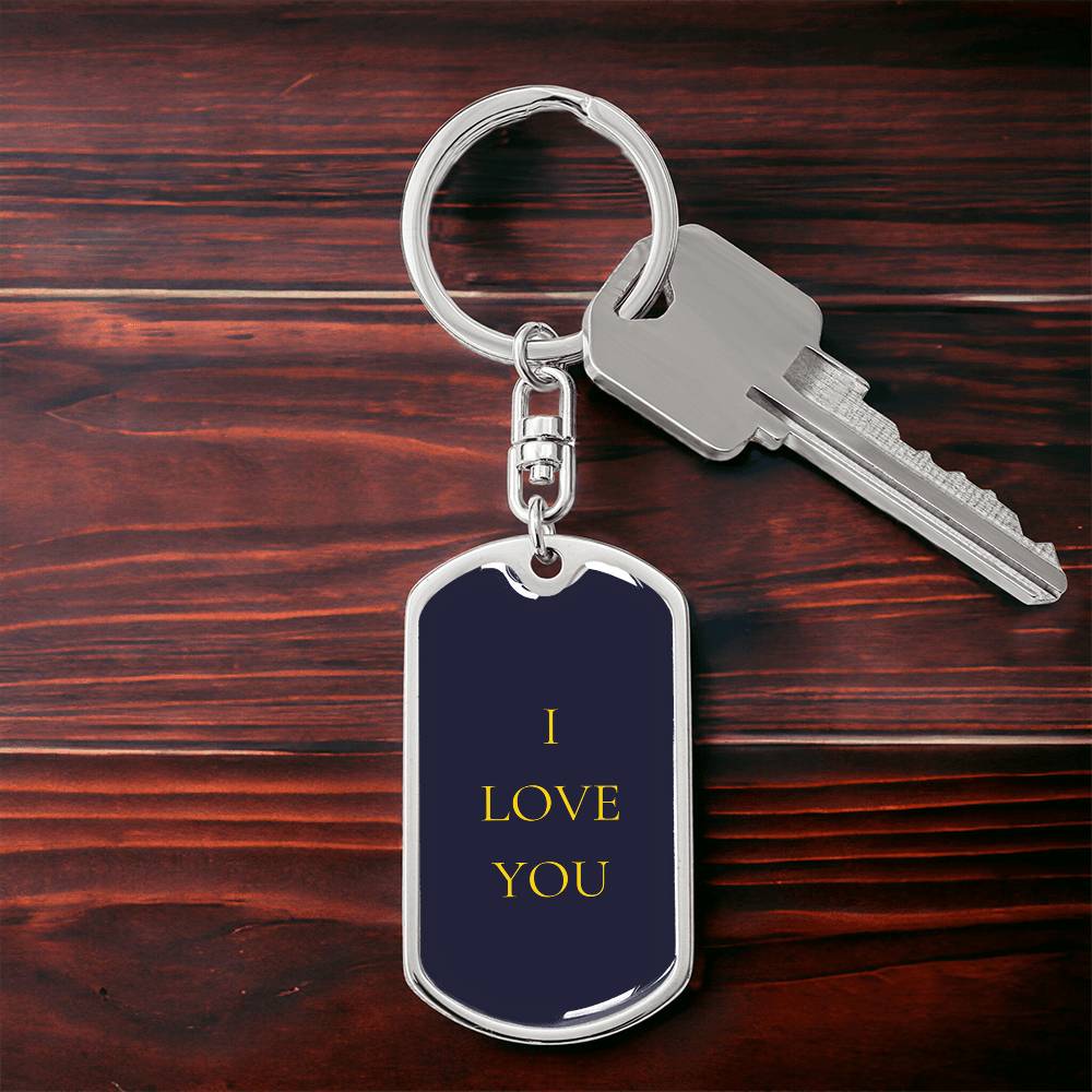 I Love You Dog Tag