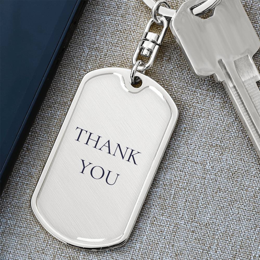 Thank You Dog tag