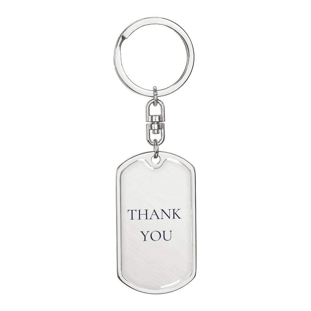 Thank You Dog tag