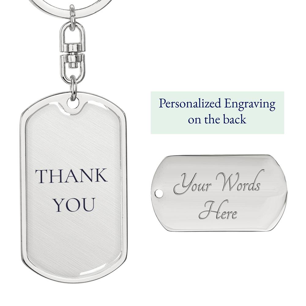 Thank You Dog tag