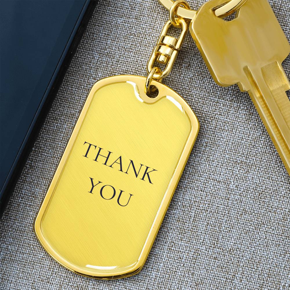 Thank You Dog tag