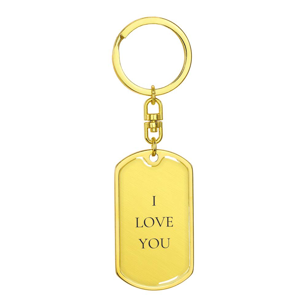 I Love You Dog Tag