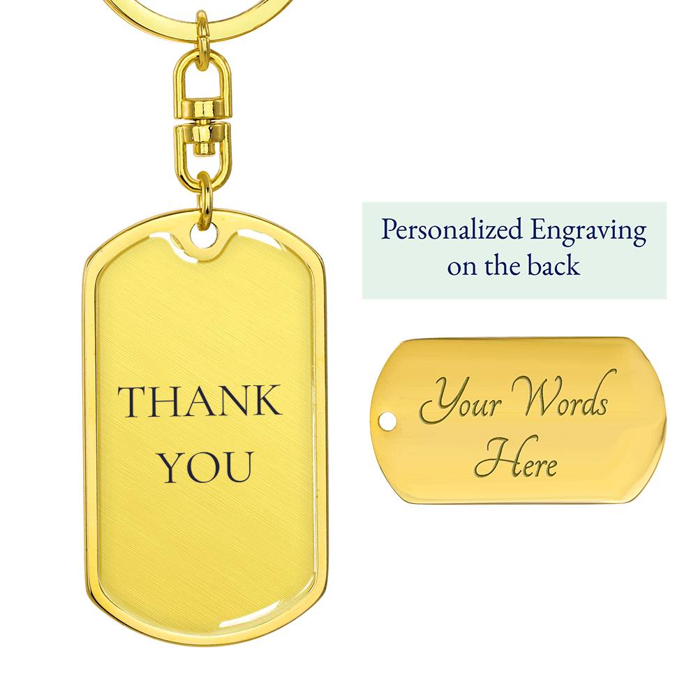 Thank You Dog tag