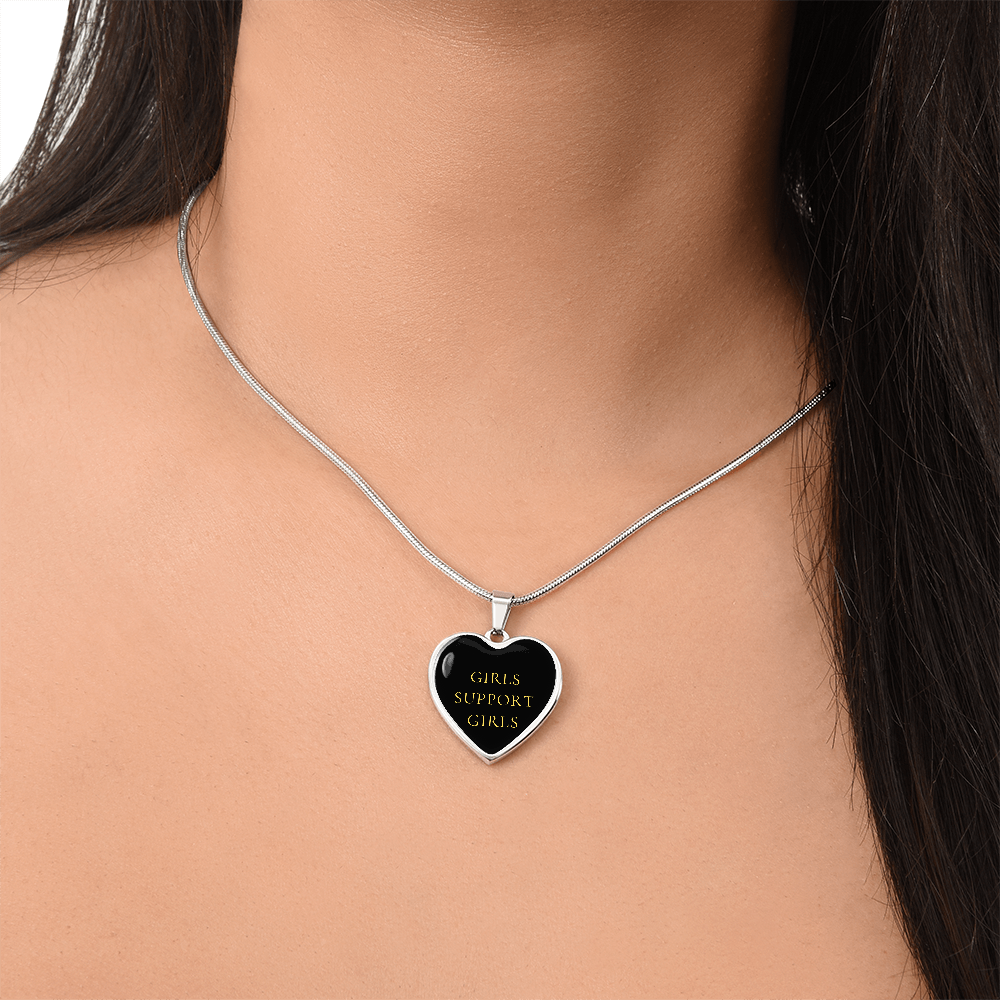 Girls Support Girls Luxury Heart Necklace