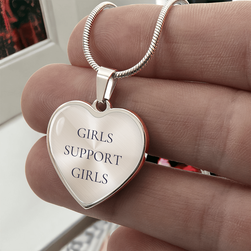 Girls Support Girls Luxury Heart Necklace