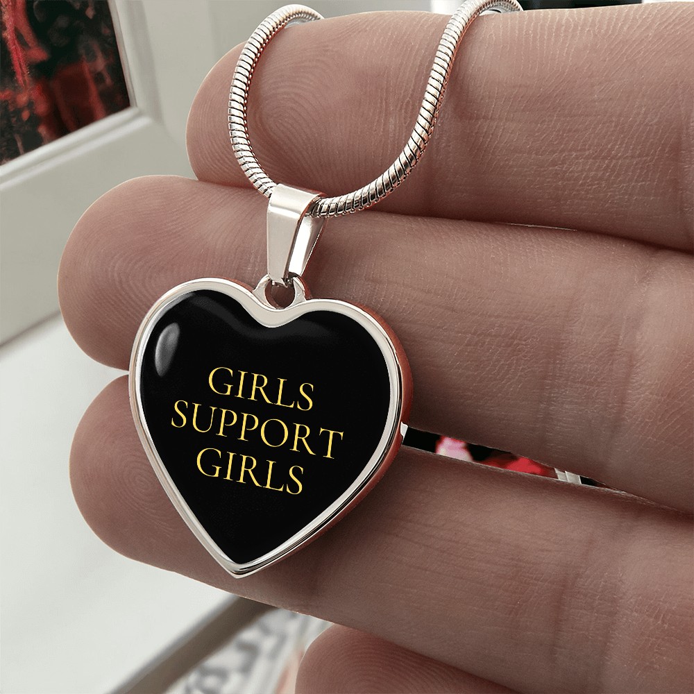 Girls Support Girls Luxury Heart Necklace