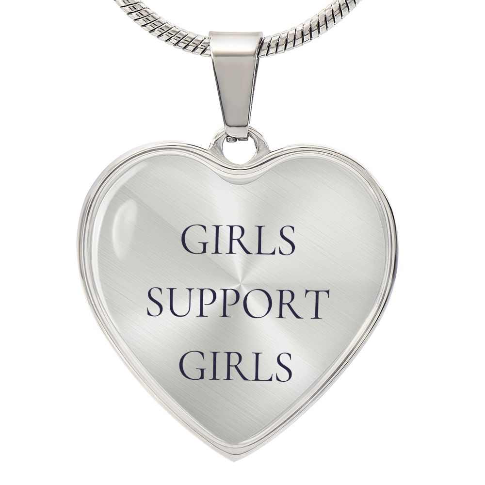Girls Support Girls Luxury Heart Necklace