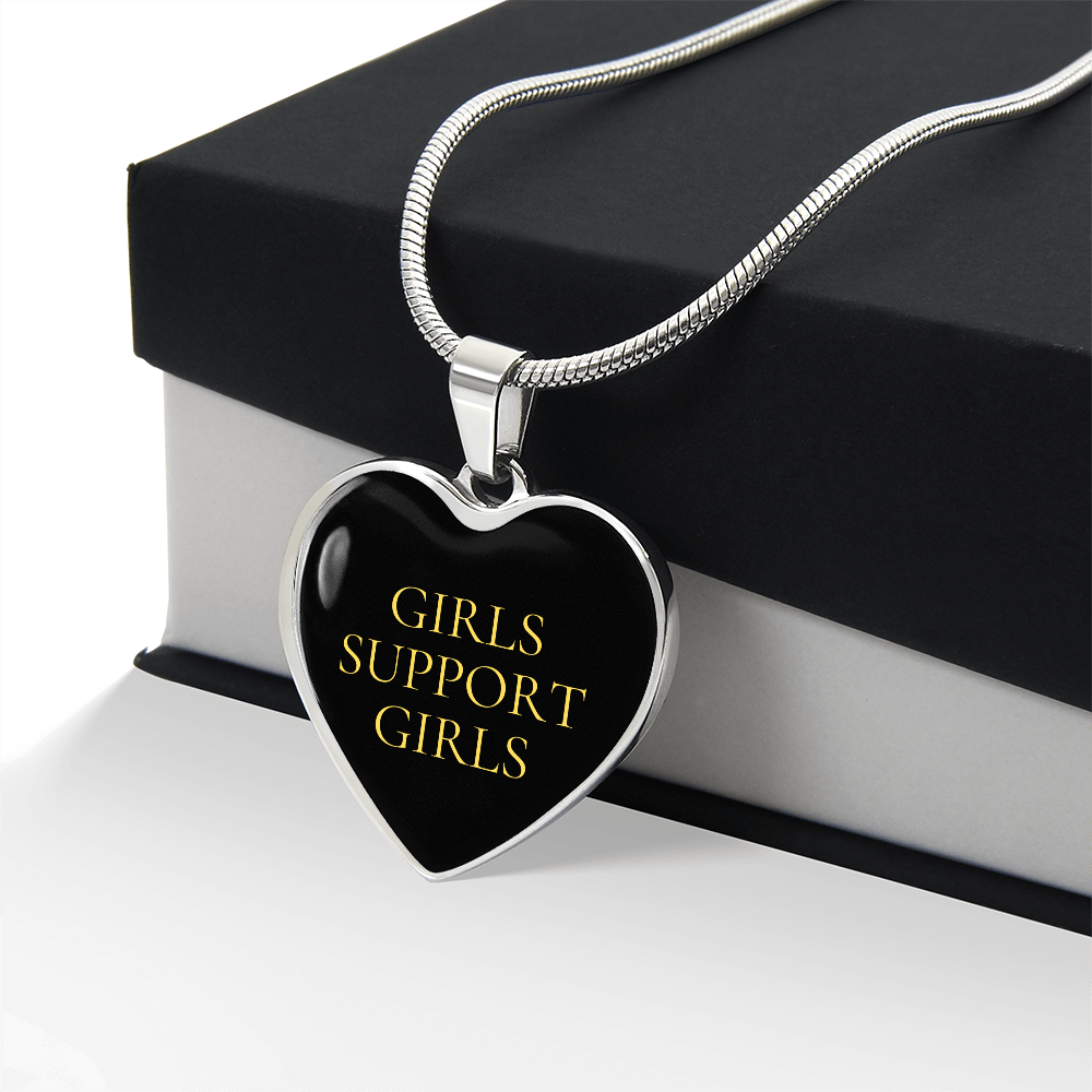 Girls Support Girls Luxury Heart Necklace