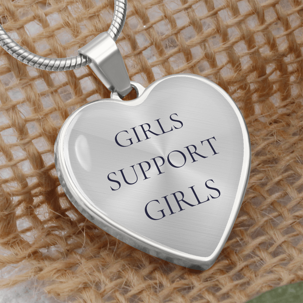 Girls Support Girls Luxury Heart Necklace