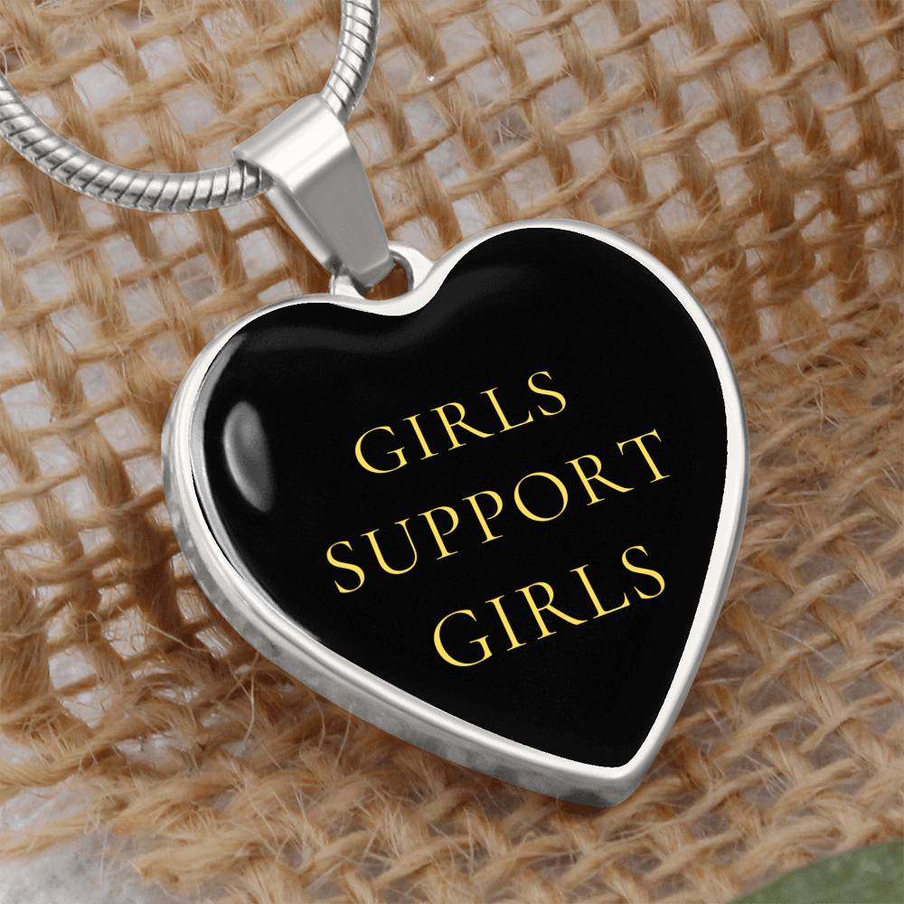 Girls Support Girls Luxury Heart Necklace