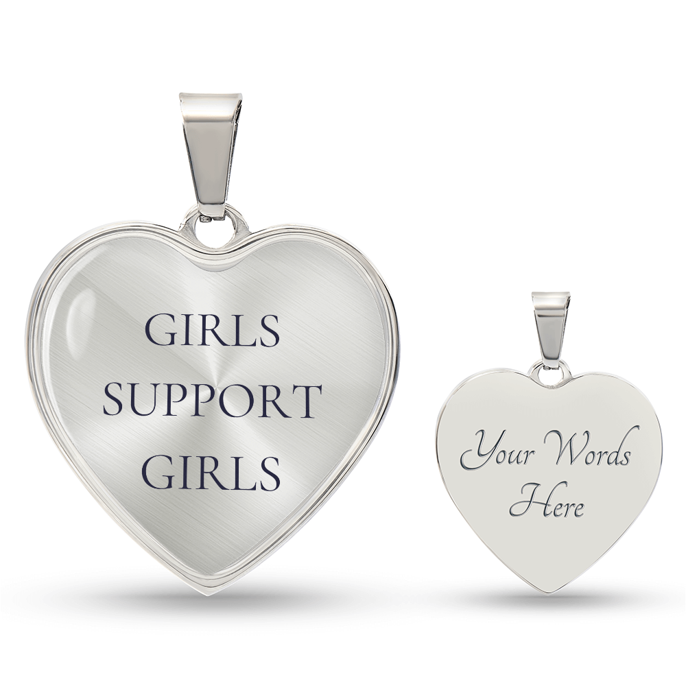 Girls Support Girls Luxury Heart Necklace
