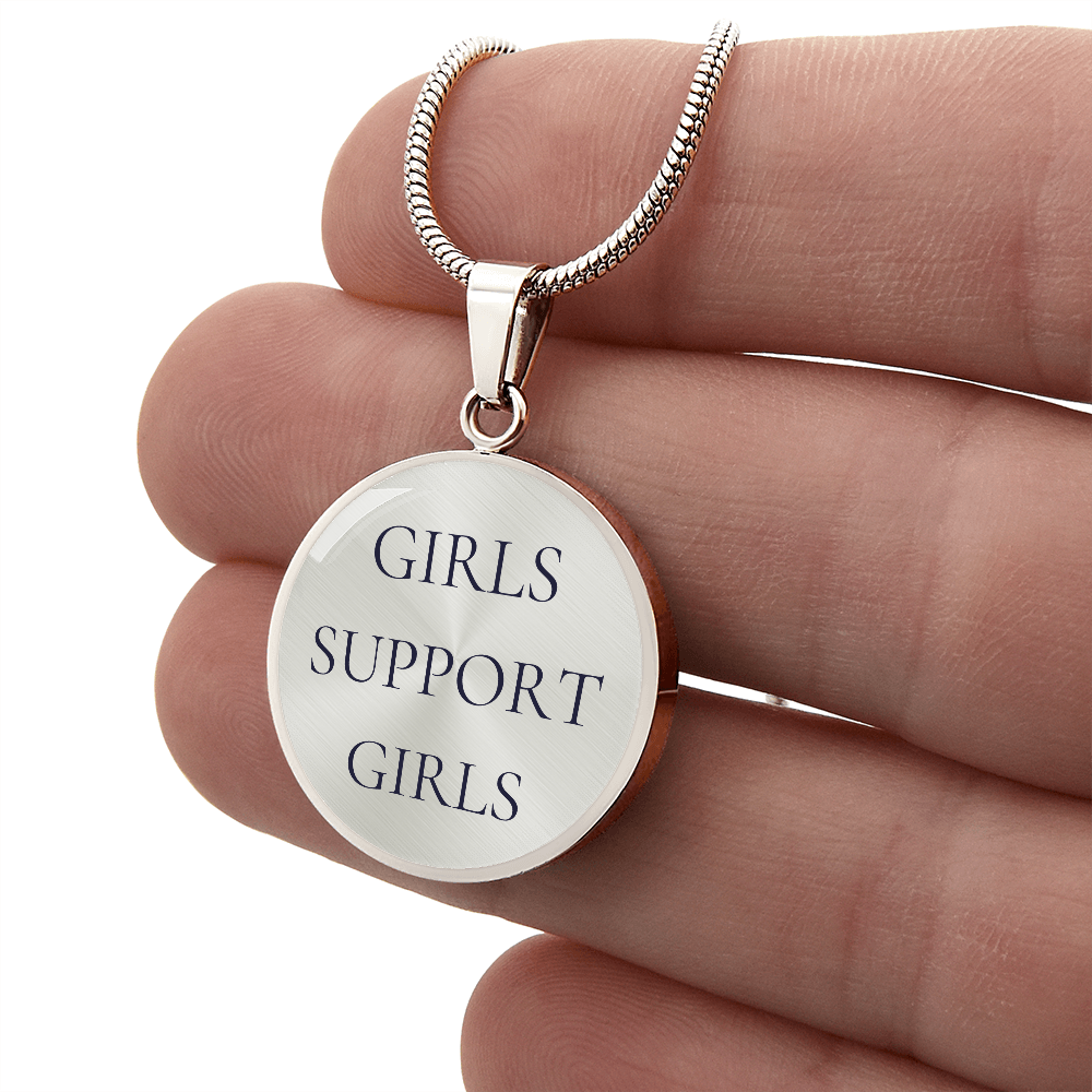Girls Support Girls Luxury Circle Necklace