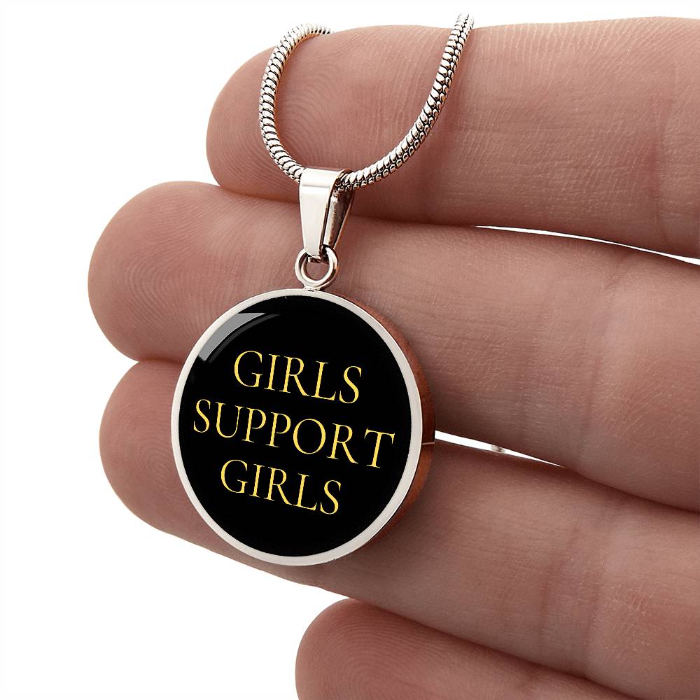 Girls Support Girls Luxury Circle Necklace