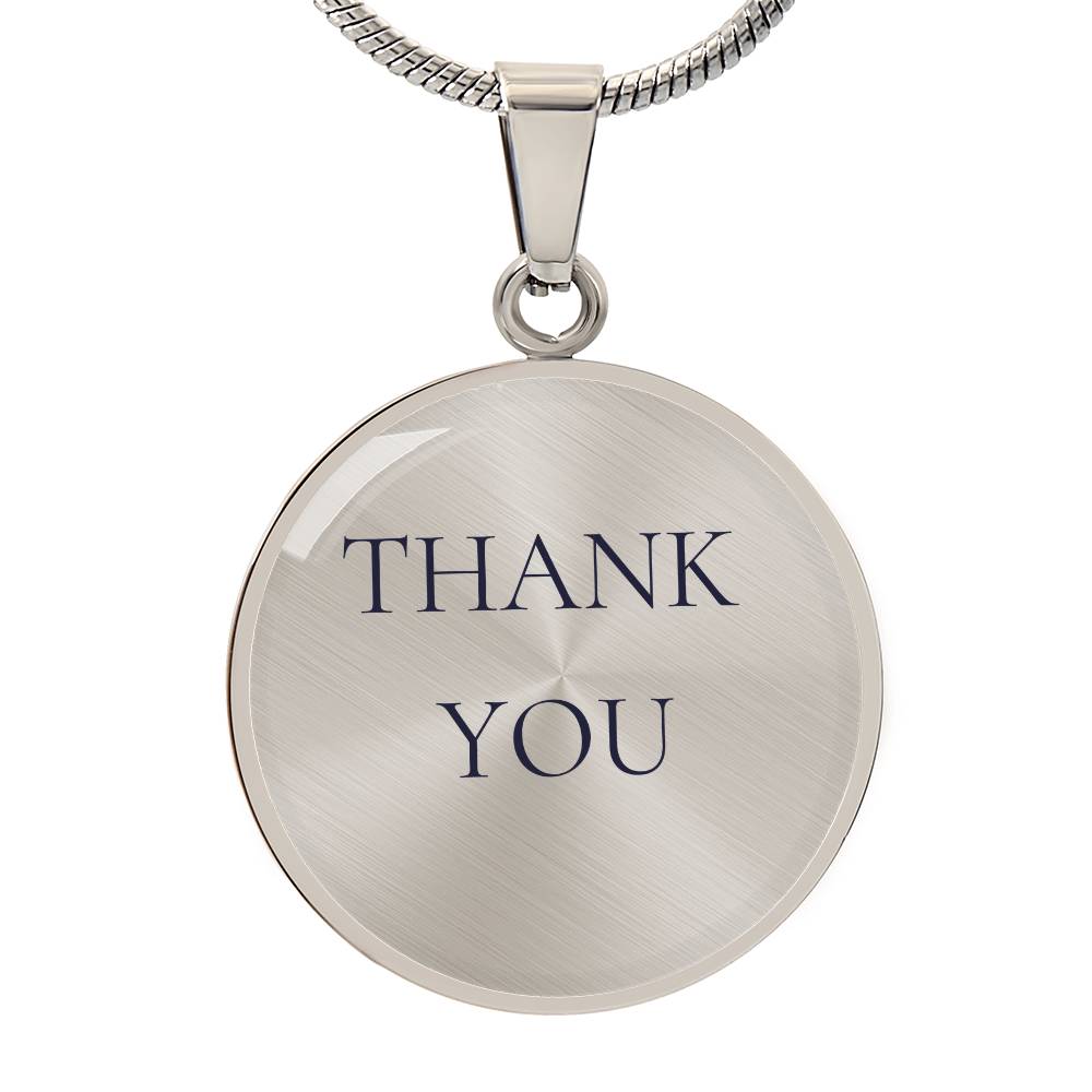 Thank You Luxury Circle Necklace