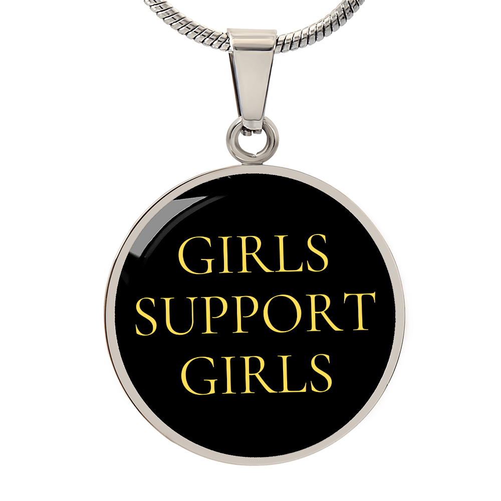 Girls Support Girls Luxury Circle Necklace