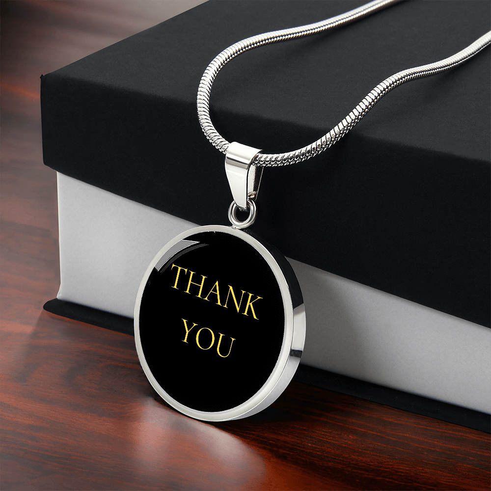 Thank you Luxury Circle Necklace