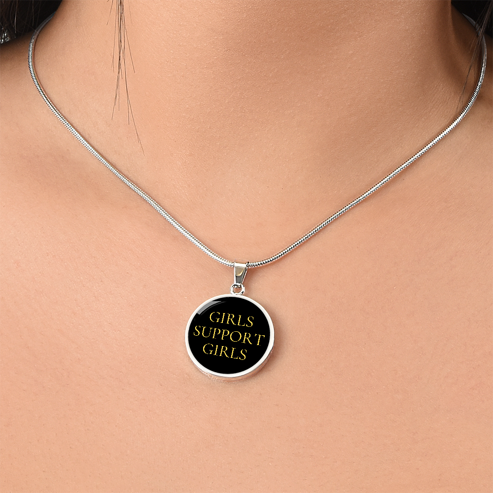 Girls Support Girls Luxury Circle Necklace