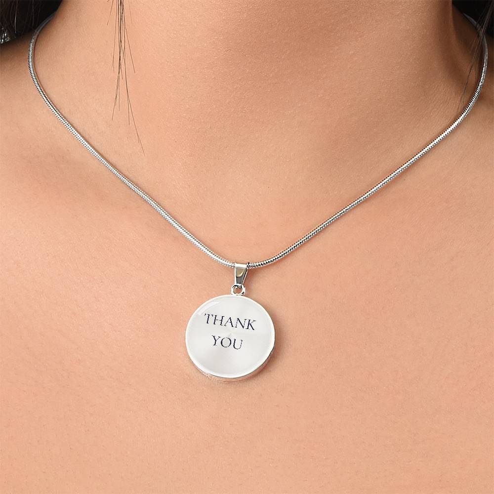 Thank You Luxury Circle Necklace