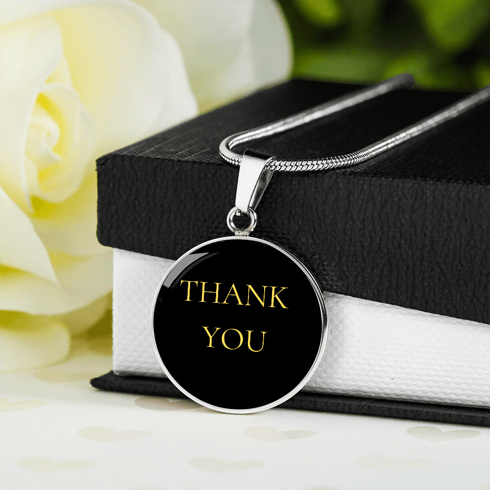 Thank you Luxury Circle Necklace