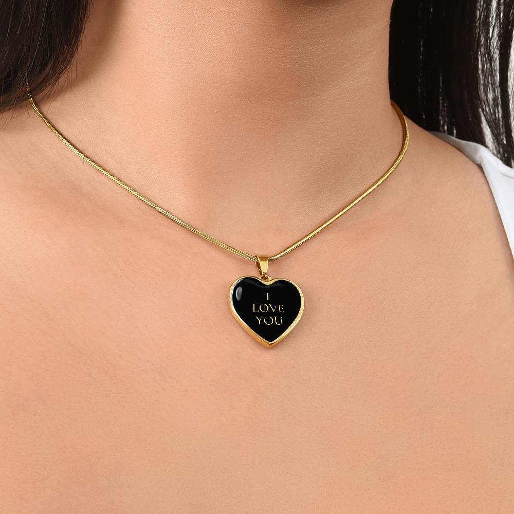 I Love You Luxury Heart Necklace