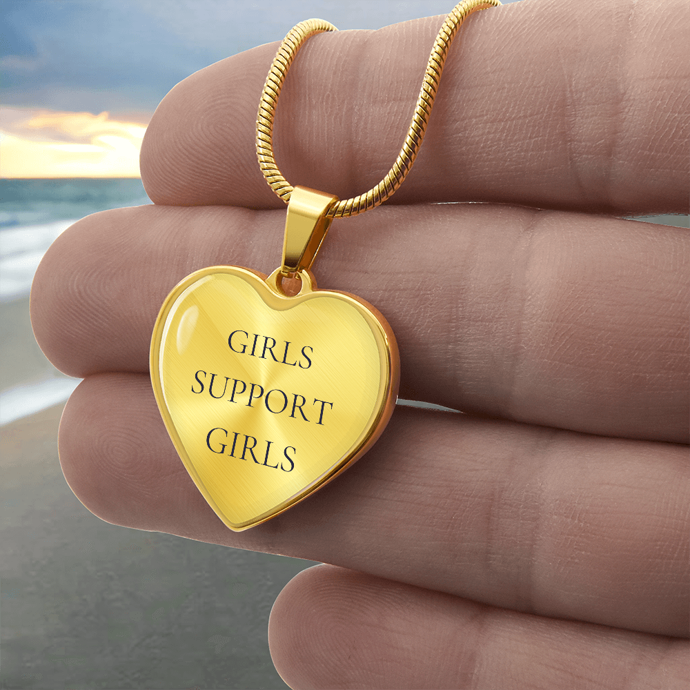 Girls Support Girls Luxury Heart Necklace
