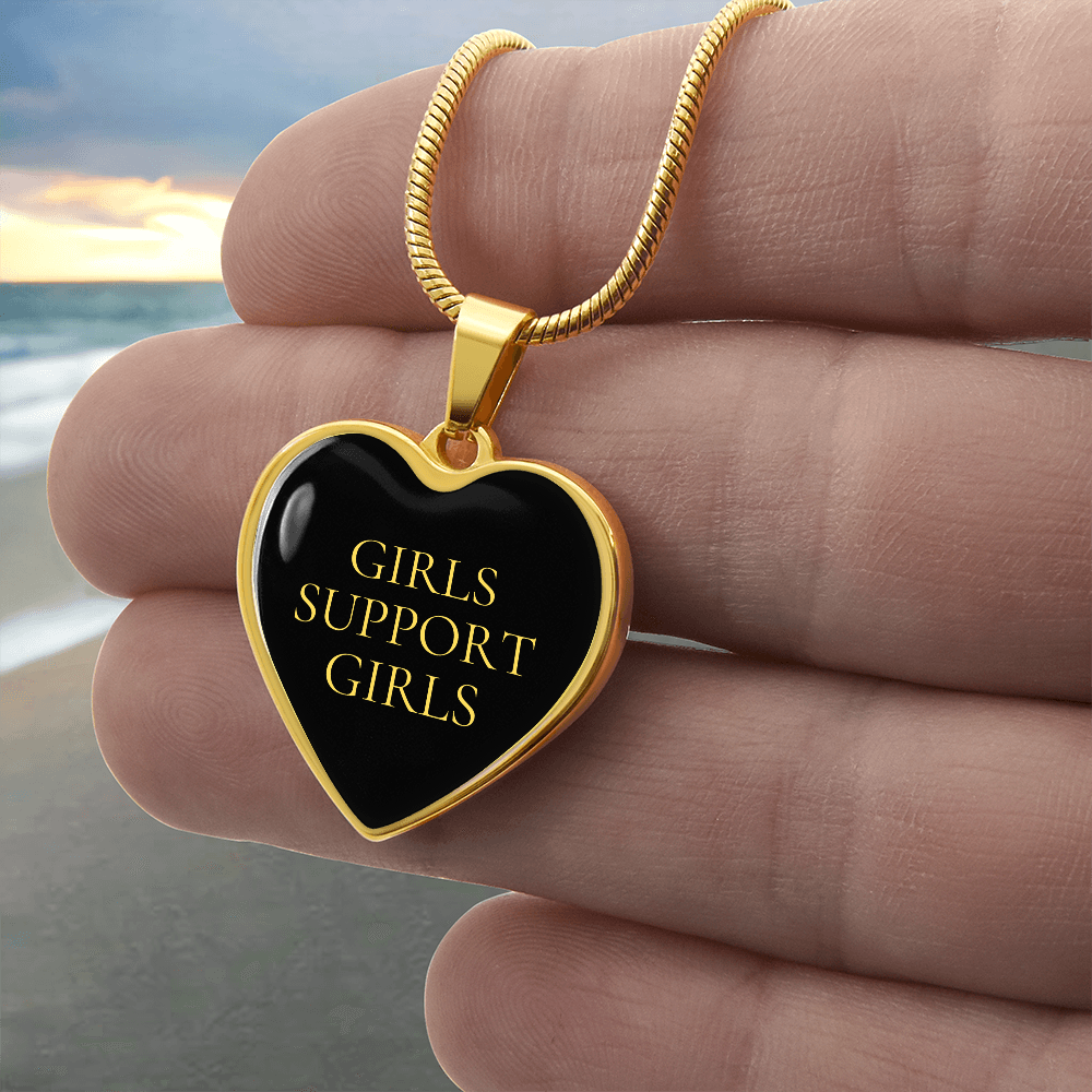 Girls Support Girls Luxury Heart Necklace