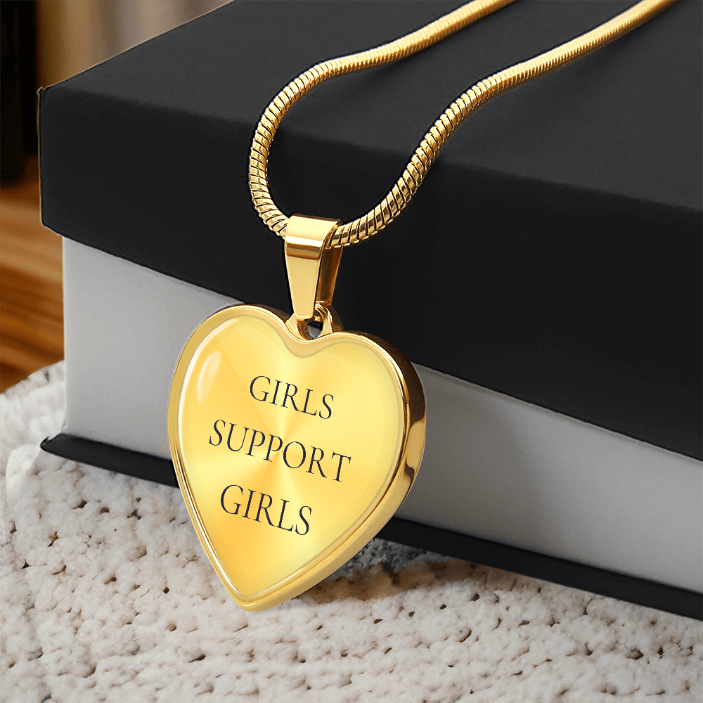 Girls Support Girls Luxury Heart Necklace