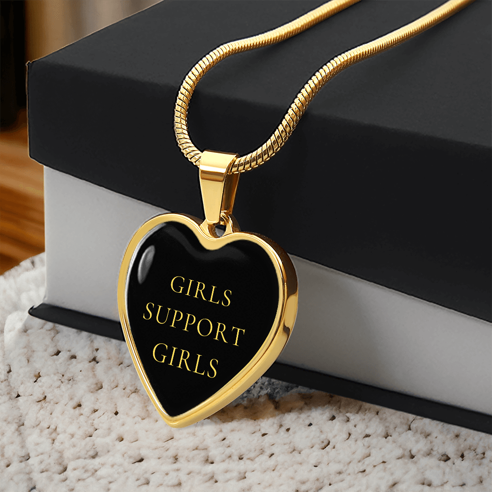 Girls Support Girls Luxury Heart Necklace