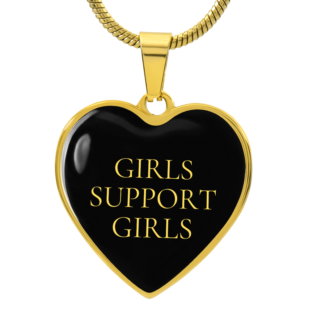 Girls Support Girls Luxury Heart Necklace