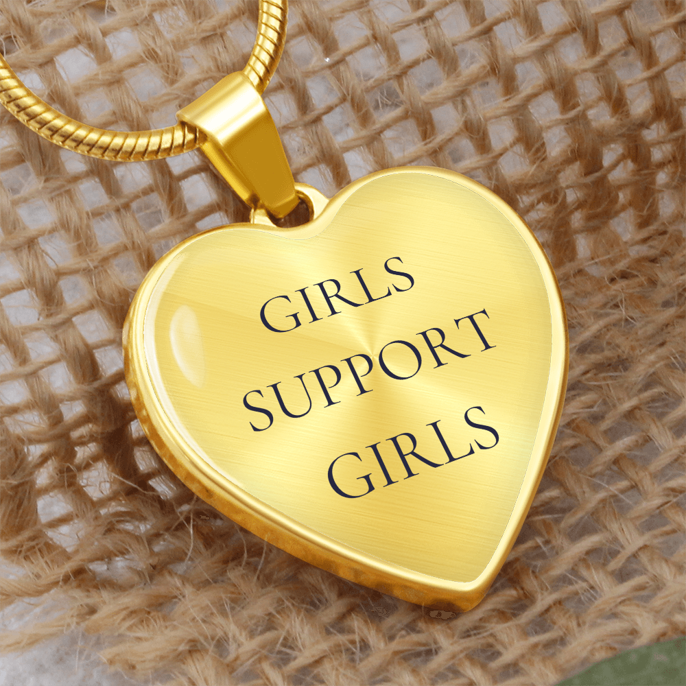 Girls Support Girls Luxury Heart Necklace