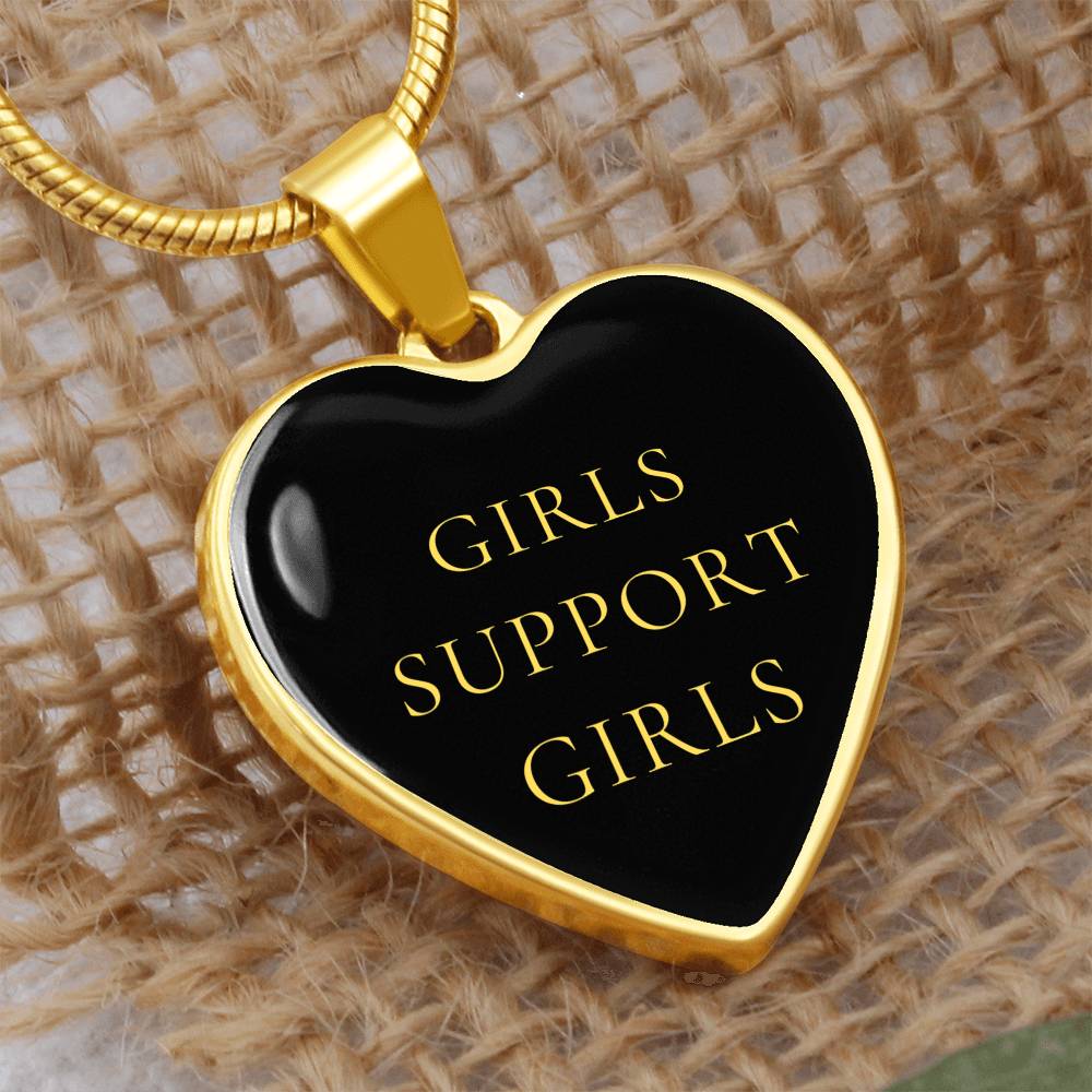 Girls Support Girls Luxury Heart Necklace