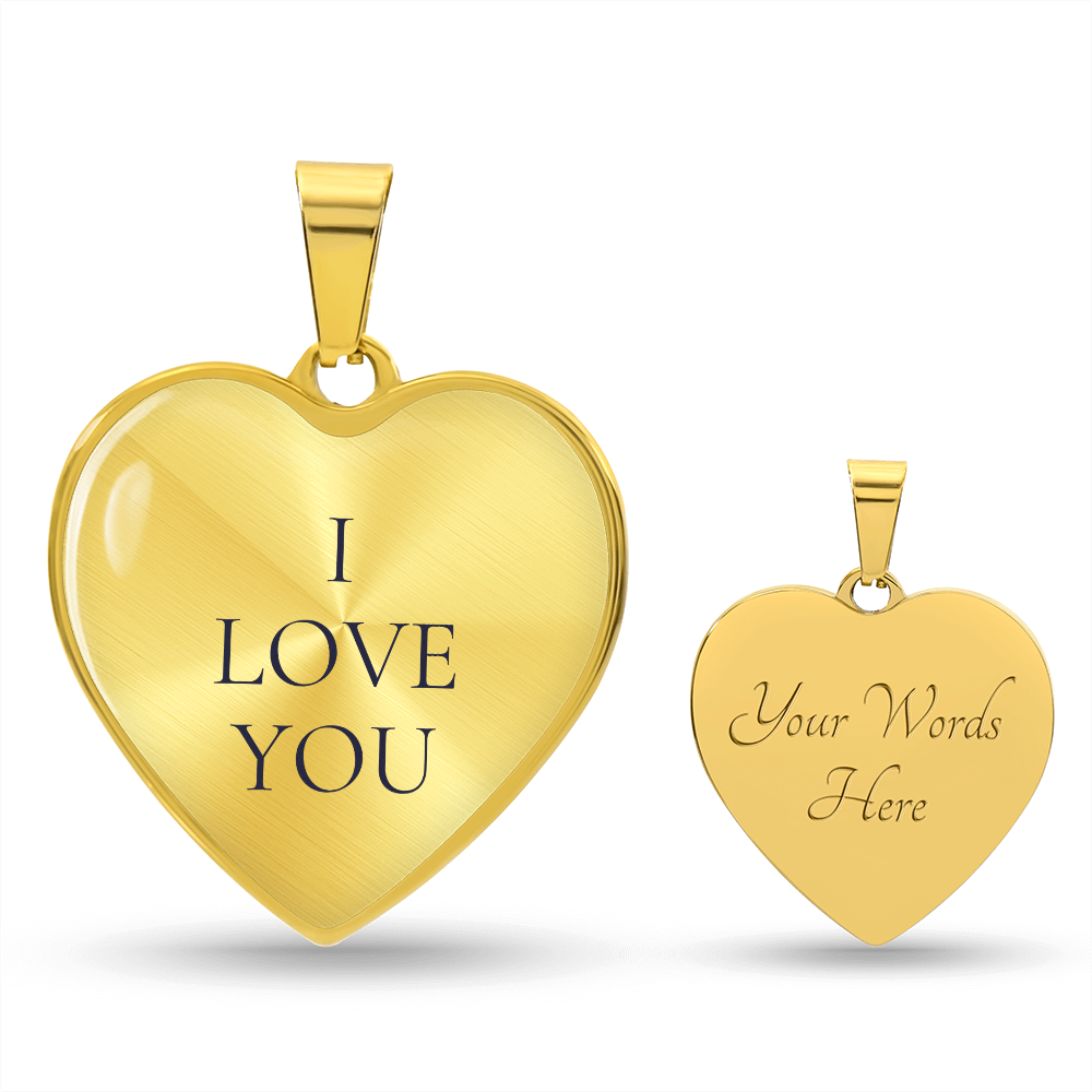 I Love You Luxury Heart Necklace